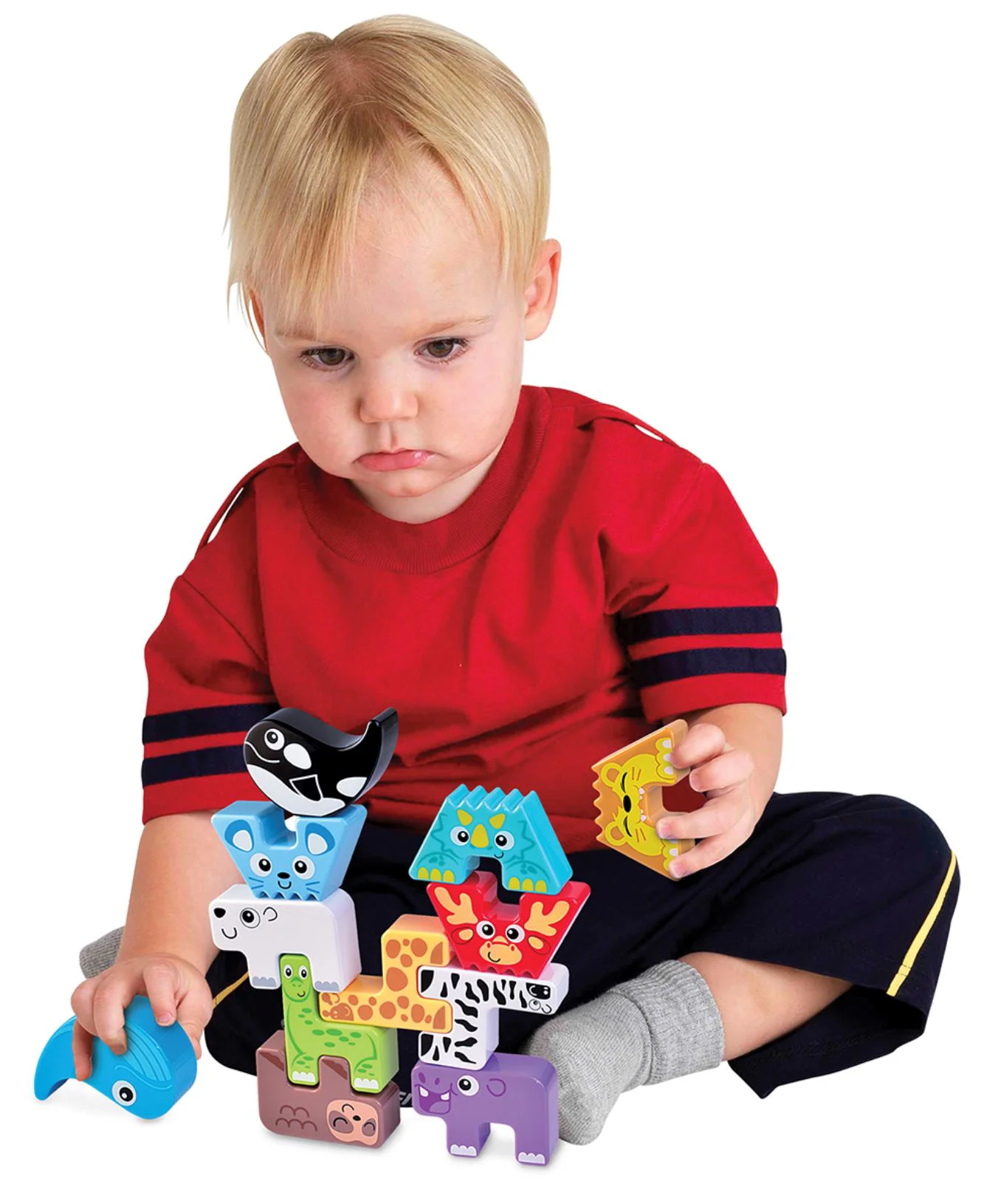 Set de joaca educativ Kiddi Smart Animalute-puzzle, 12 buc. foto