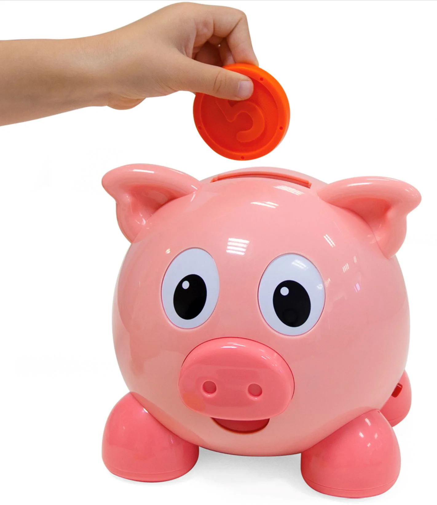 Интерактивная игрушка Kiddi Smart Копилка поросенок со звуками, английский / украинский foto