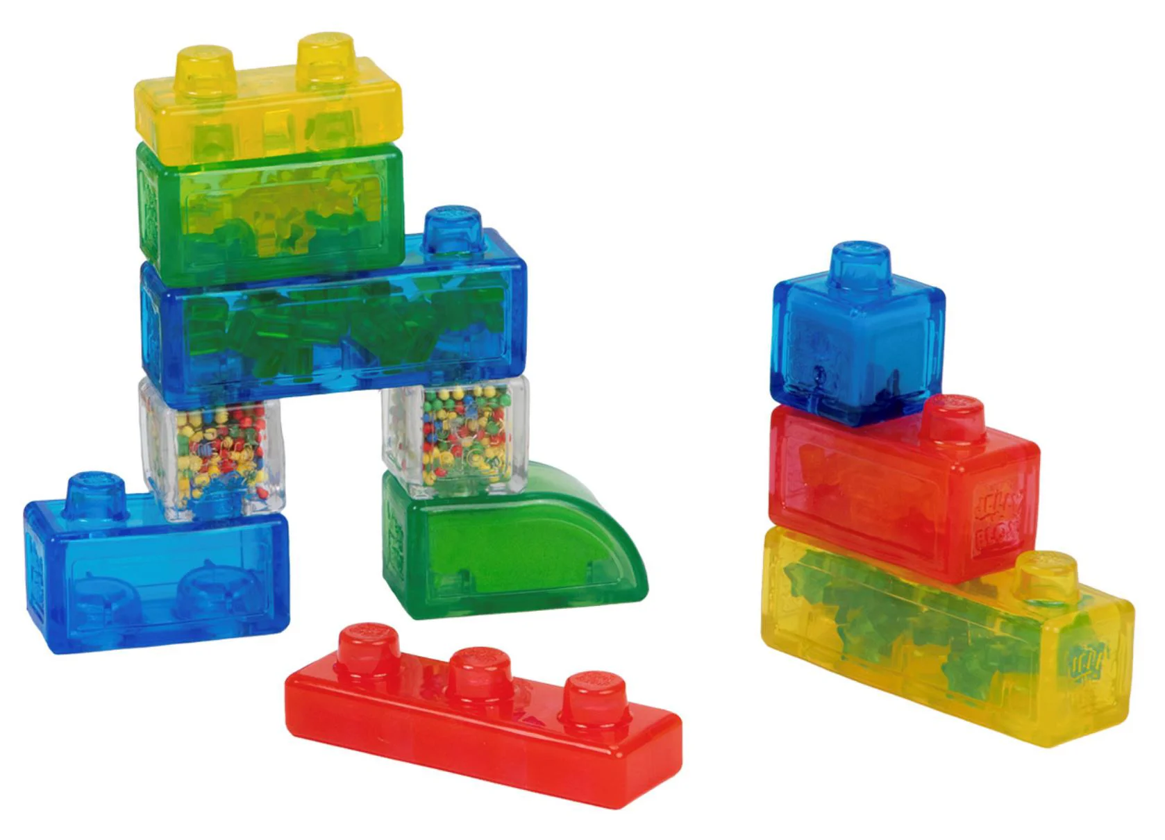 Set de constructie Jelly Blox cu blocuri senzoriale, Starter Pack, 11 el. foto
