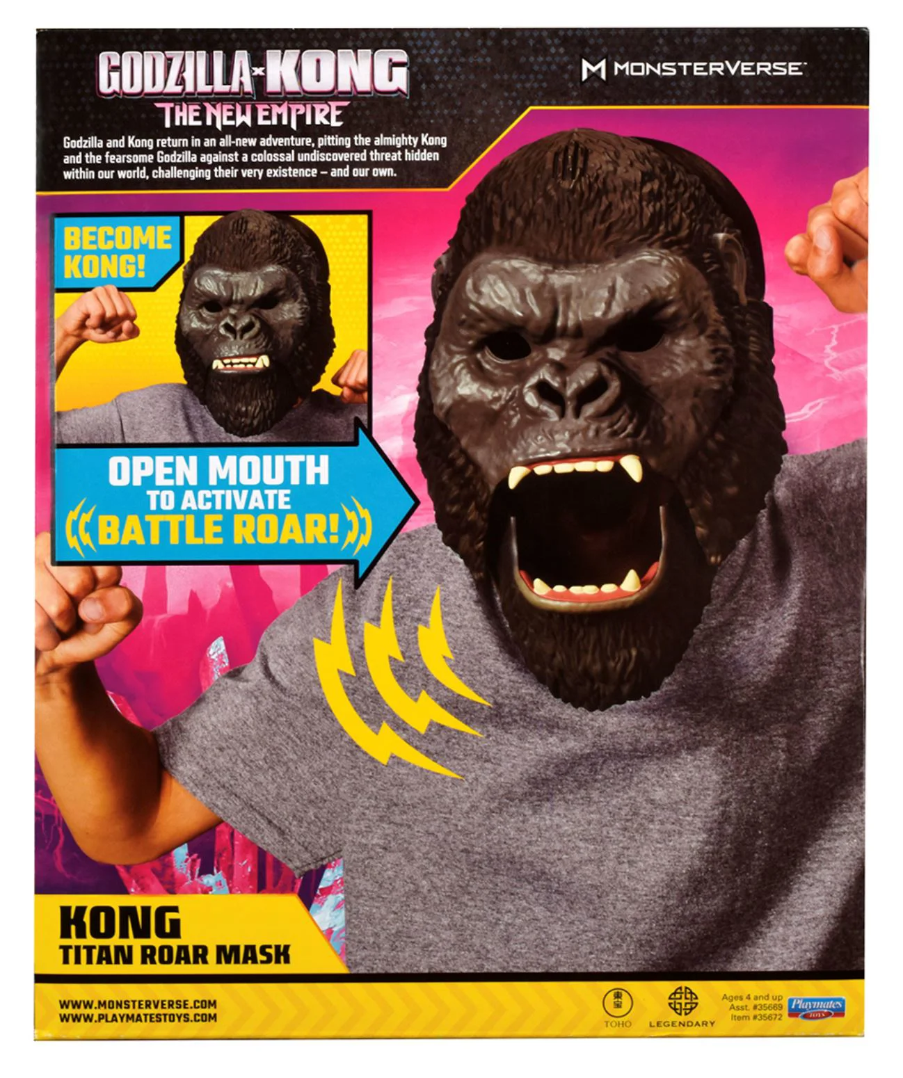 Masca interactiva Godzilla vs. Kong King Kong cu sunete foto