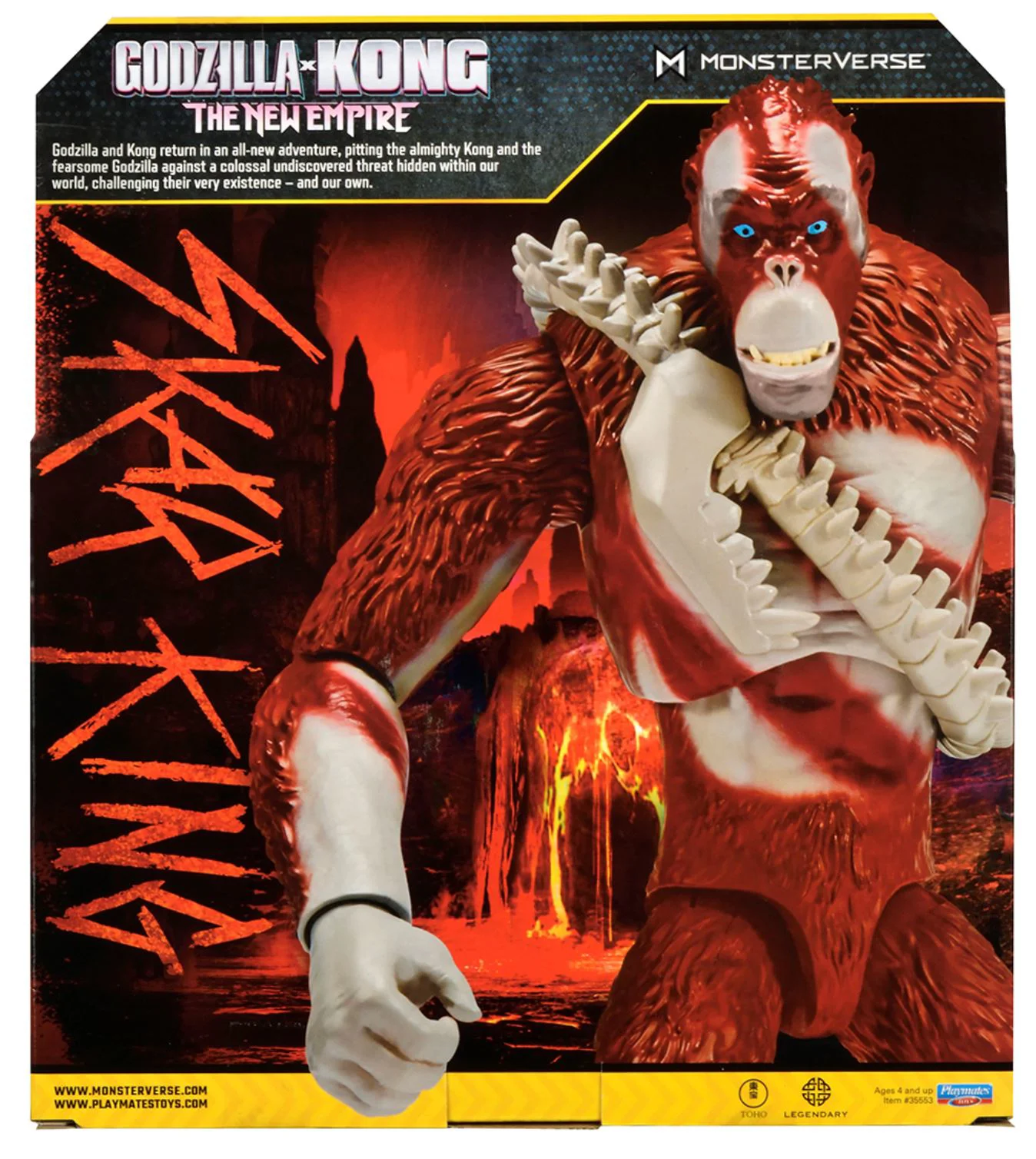 Figurina Godzilla vs. Kong Skar King cu articulatii, 28 cm foto