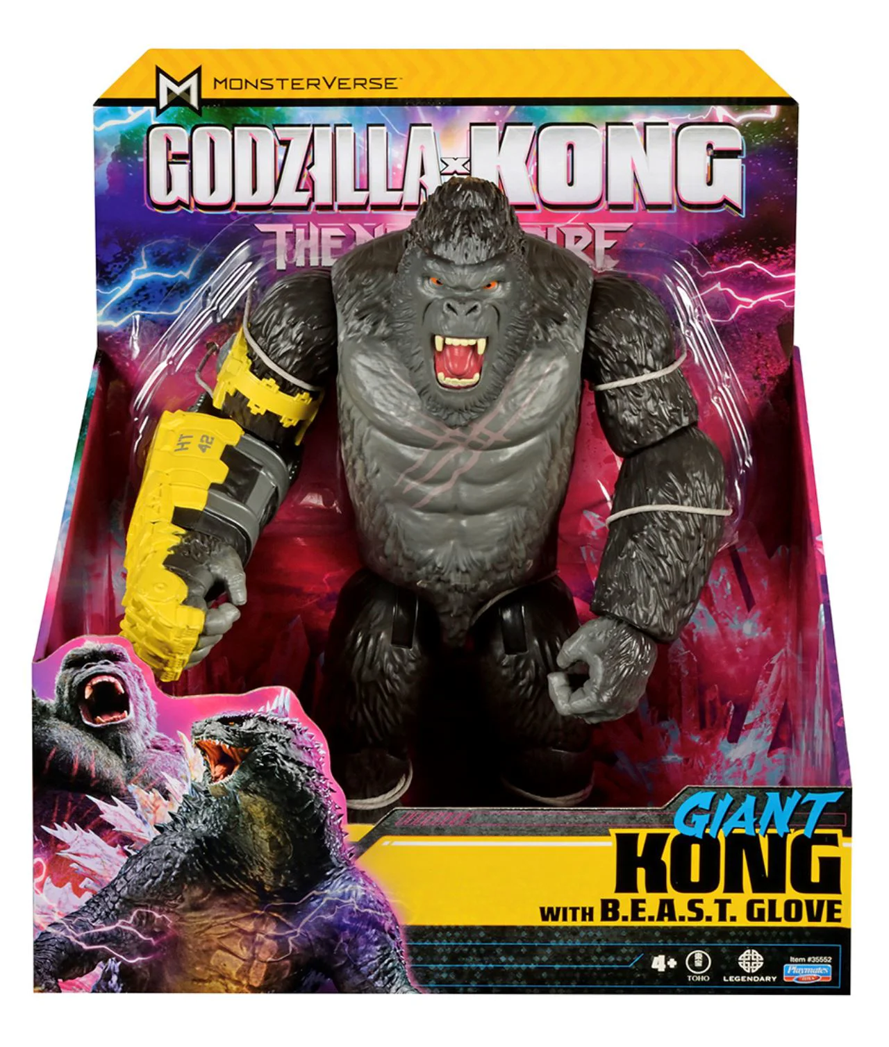 Figurina Godzilla vs. Kong Kong cu articulati si manusa, 28 cm foto