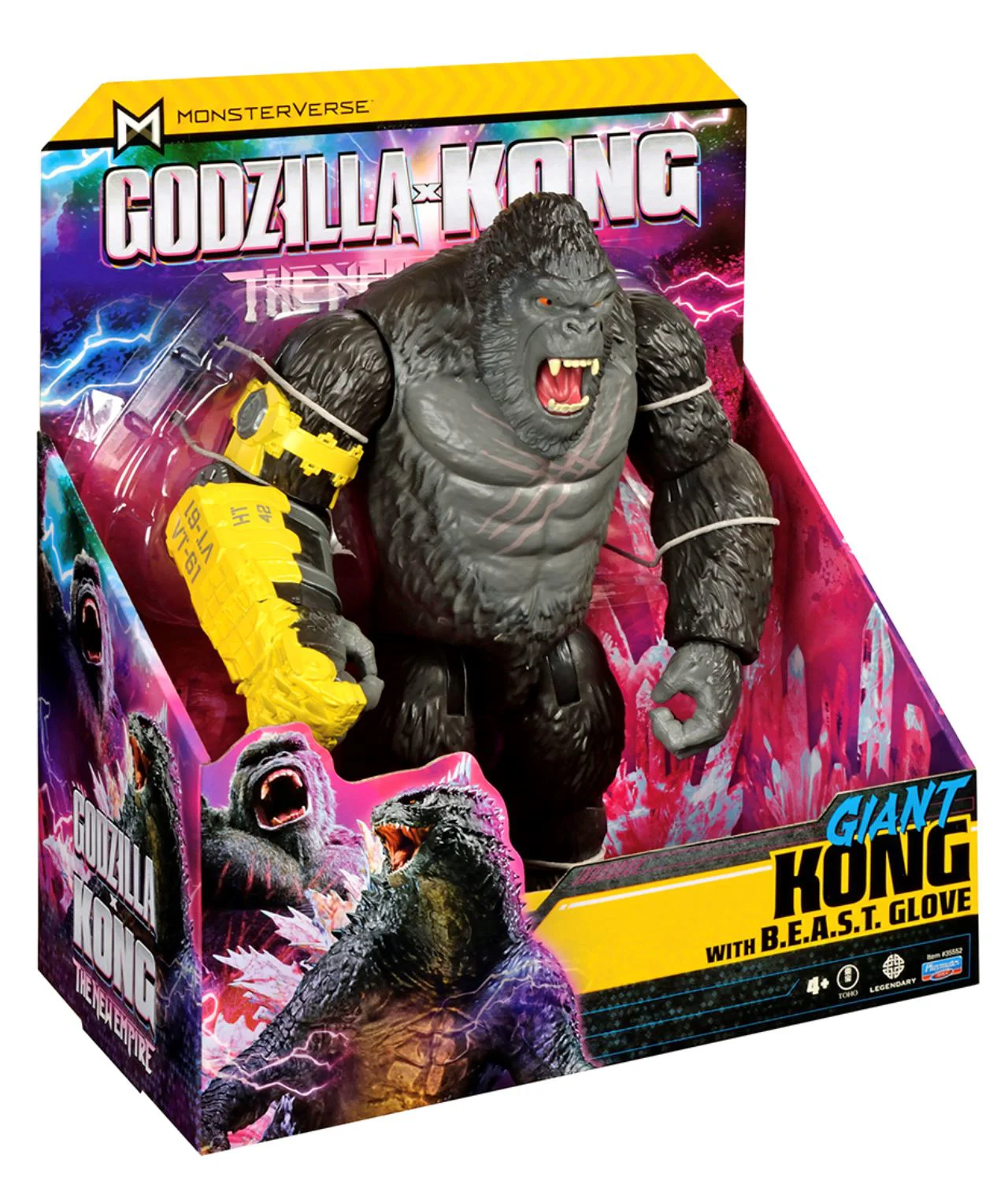 Figurina Godzilla vs. Kong Kong cu articulati si manusa, 28 cm foto