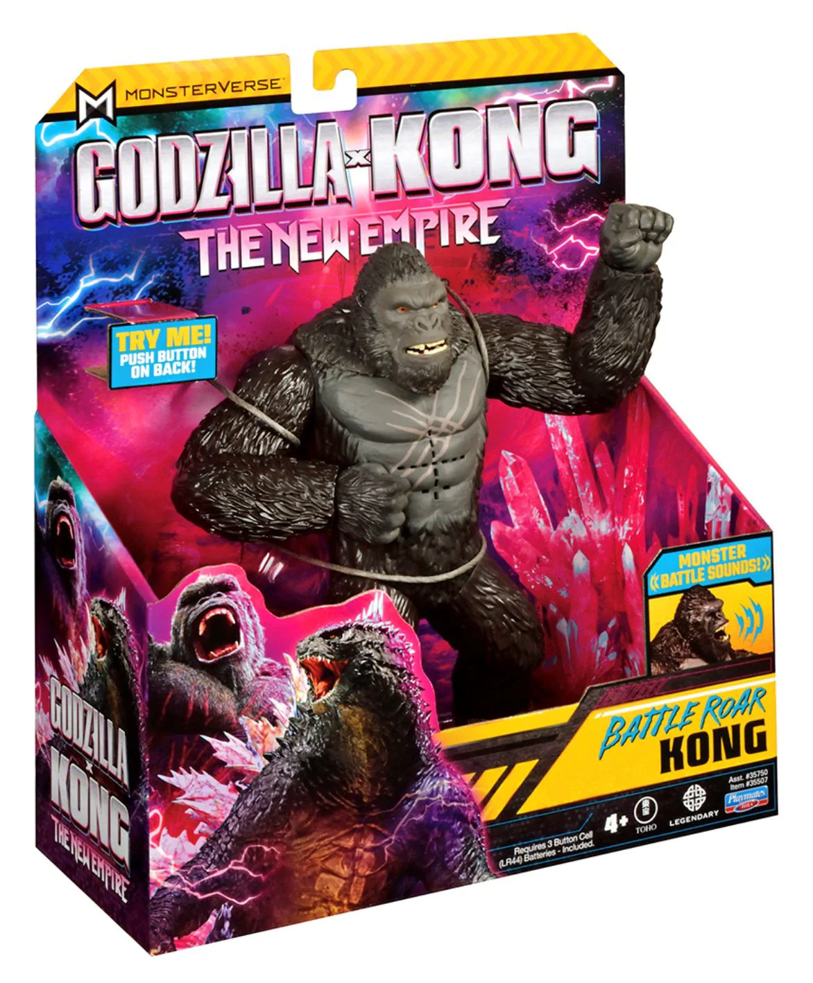 Figurina Godzilla vs. Kong Kong cu sunete si articulatii, 18 cm foto