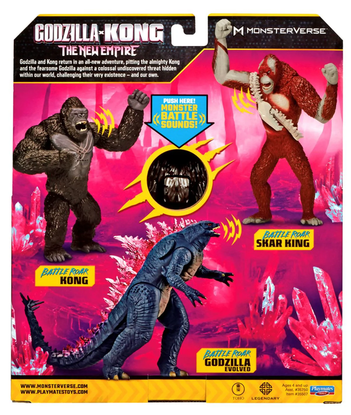 Figurina Godzilla vs. Kong Kong cu sunete si articulatii, 18 cm foto