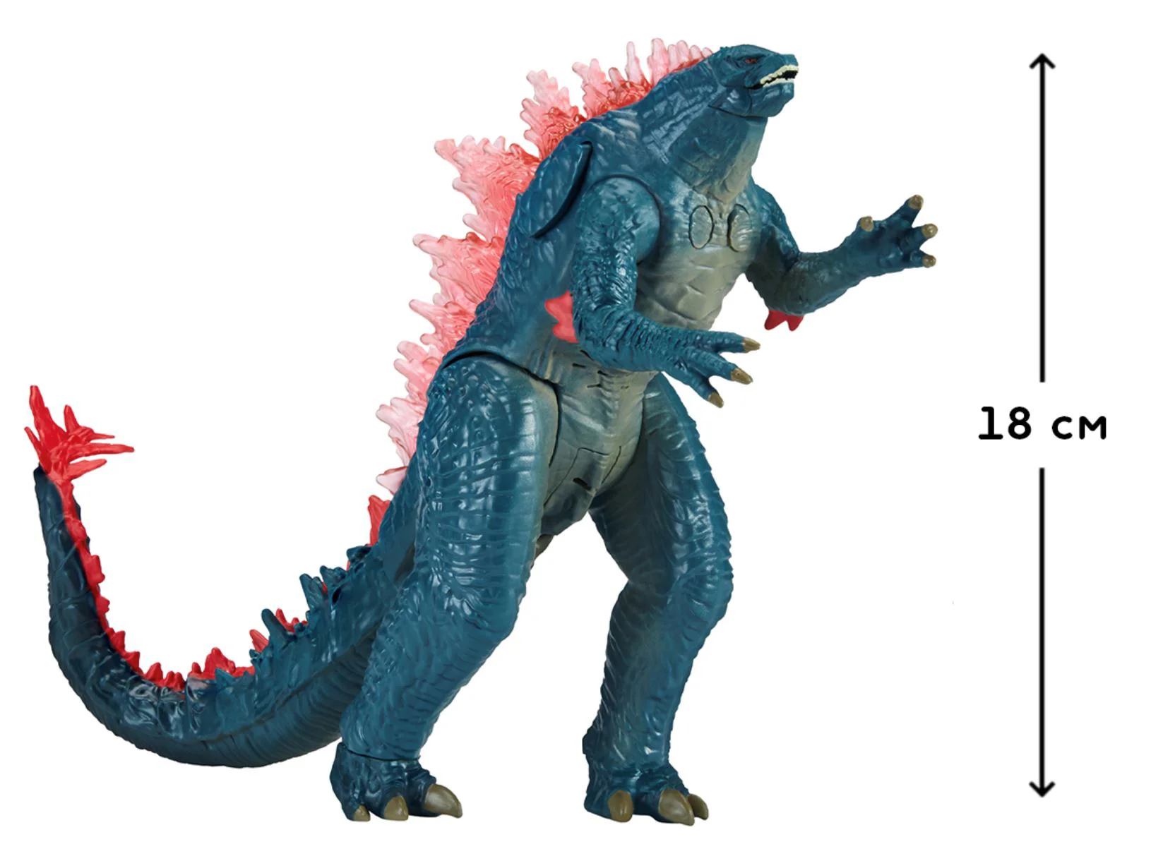 Фигурка Godzilla vs. Kong Годзилла с артикуляцией и звуками, 18 см foto