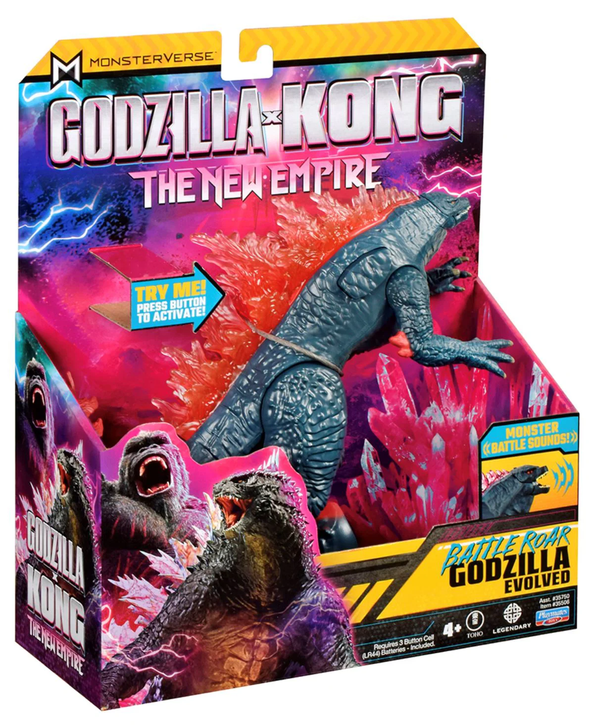 Фигурка Godzilla vs. Kong Годзилла с артикуляцией и звуками, 18 см foto