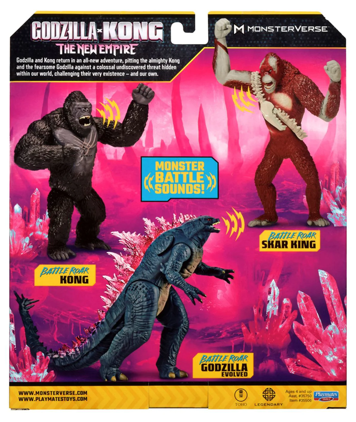 Фигурка Godzilla vs. Kong Годзилла с артикуляцией и звуками, 18 см foto