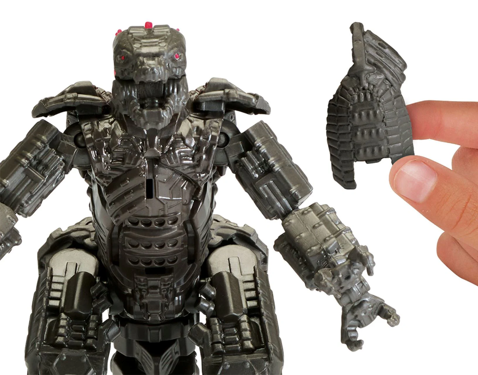 Figurina Godzilla vs. Kong Mechagodzilla cu raza rosie proton, 15 cm foto