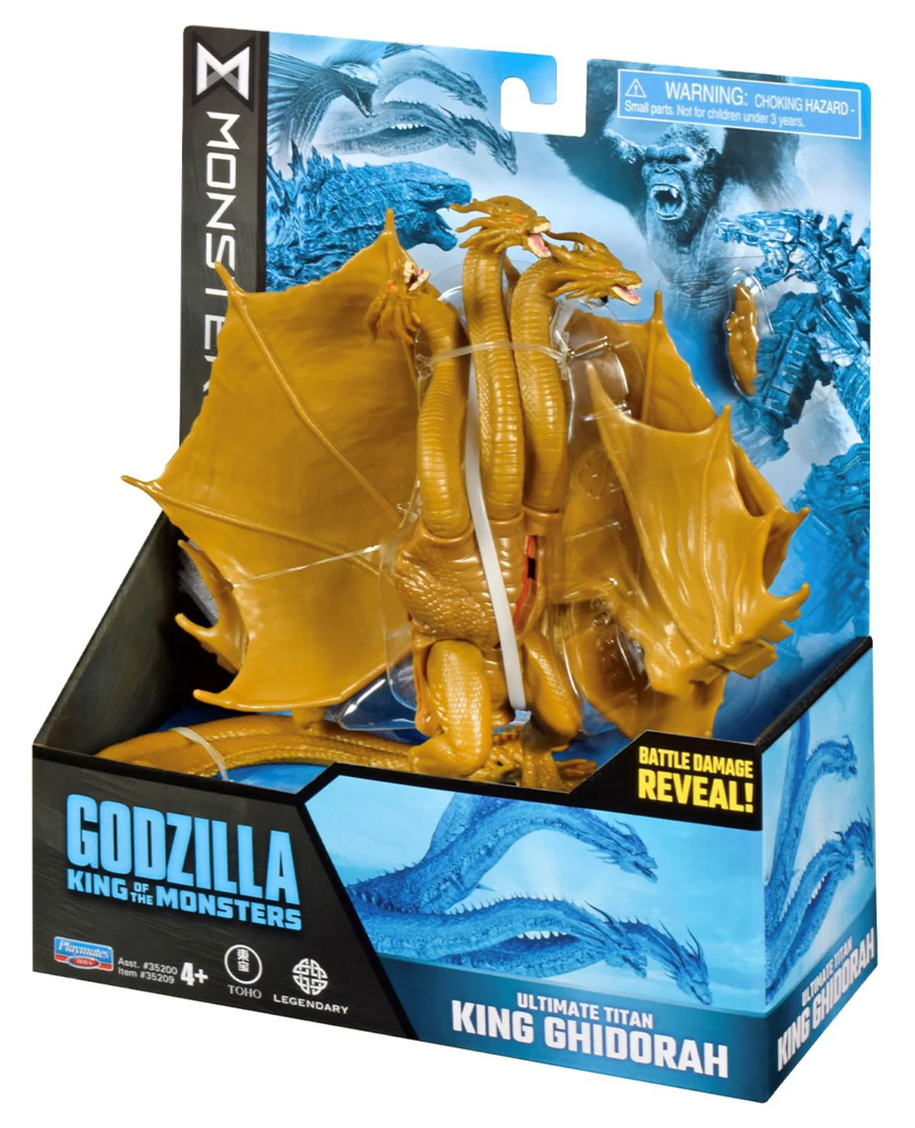 Figurina Godzilla vs. Kong King Ghidorah S2, 15 cm foto