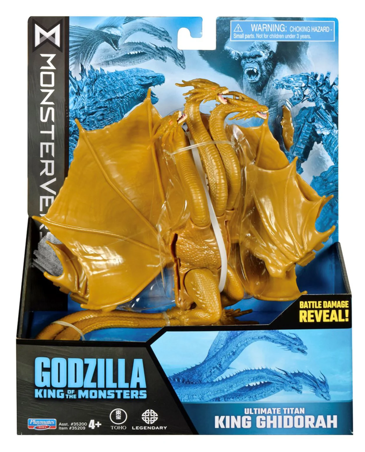 Figurina Godzilla vs. Kong King Ghidorah S2, 15 cm foto