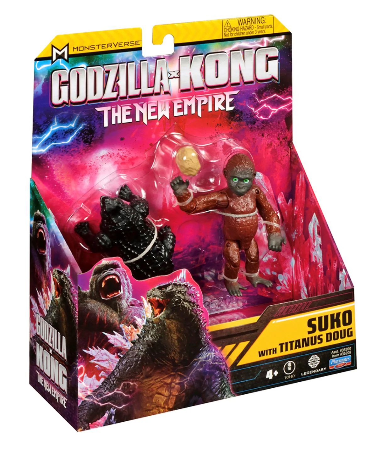 Figurina Godzilla vs. Kong Suko cu Titanus Doug, cu articulatii, 9 cm foto