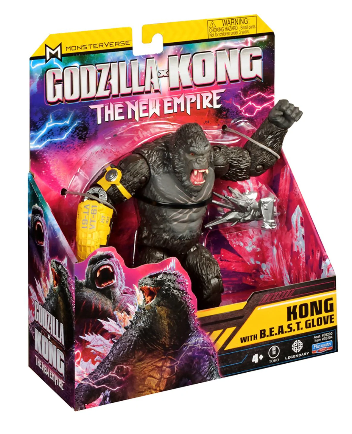 Figurina Godzilla vs. Kong Kong cu manusa si articulatii, 15 cm foto
