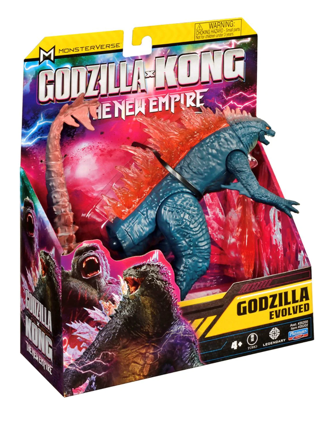Figurina Godzilla vs. Kong Godzilla Evolved cu articulatii si raza de caldura, 15 cm foto