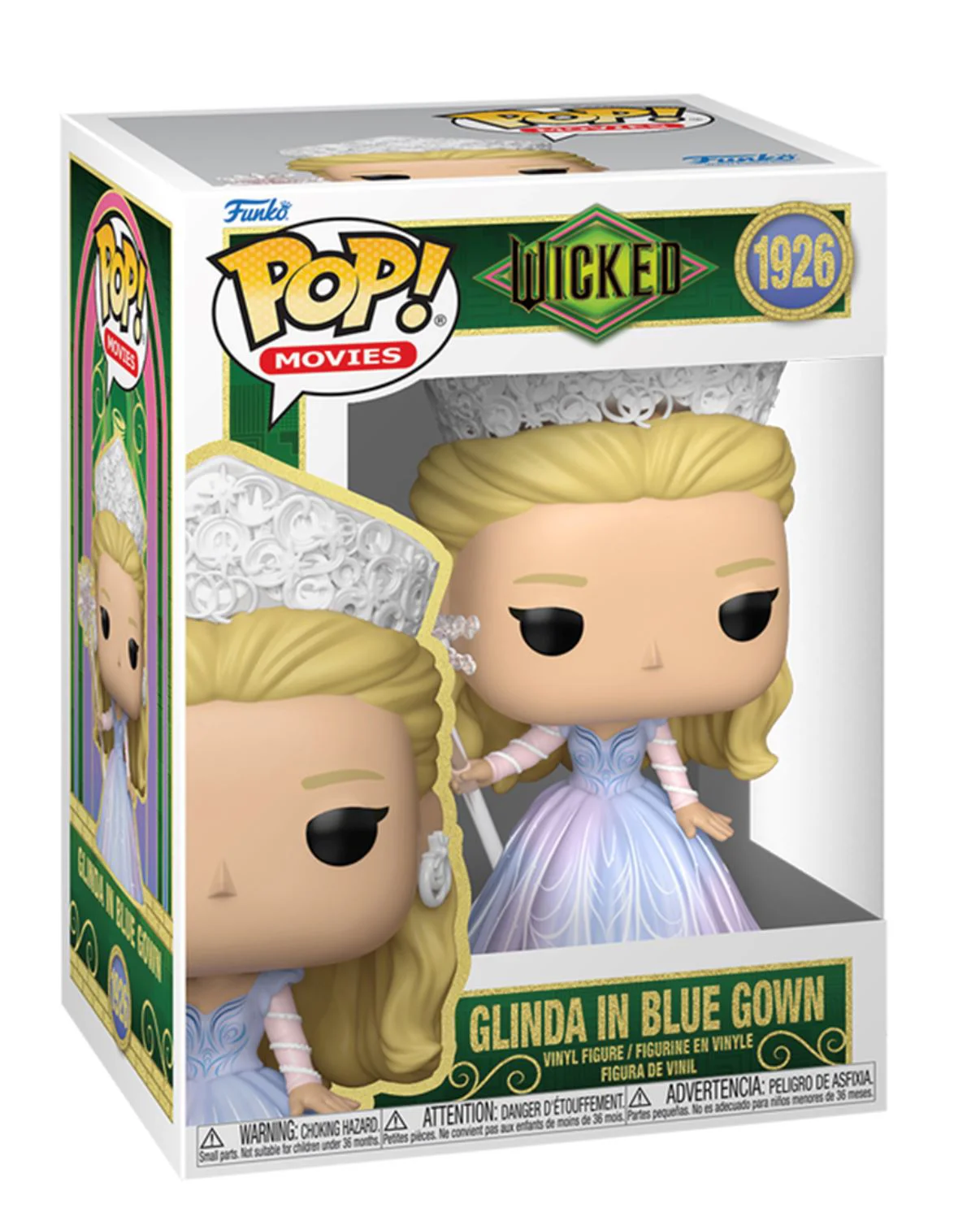 Figurina Funko Pop Glinda in rochie albastra, 9 cm foto