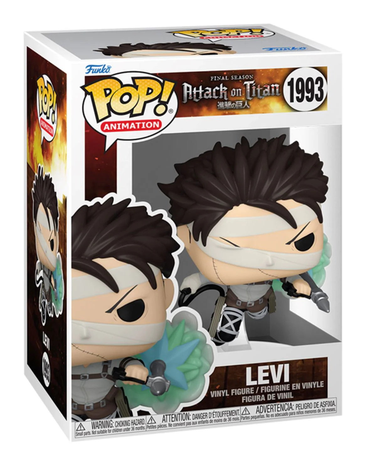 Коллекционная фигурка Funko Pop Леви серия Атака Титанов, 9 см foto