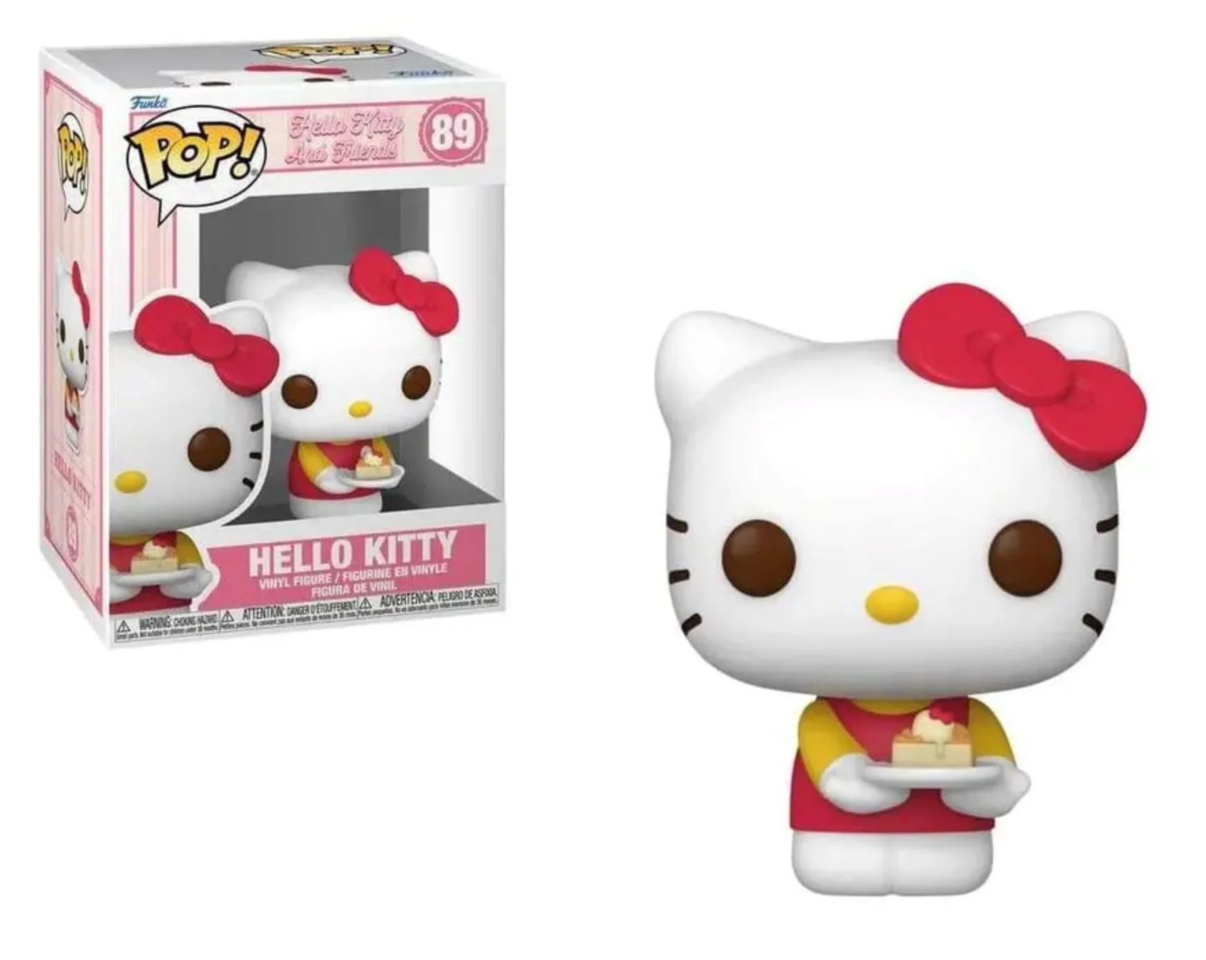 Figurina Funko Pop Hello Kitty cu felie de tort, 9 cm foto