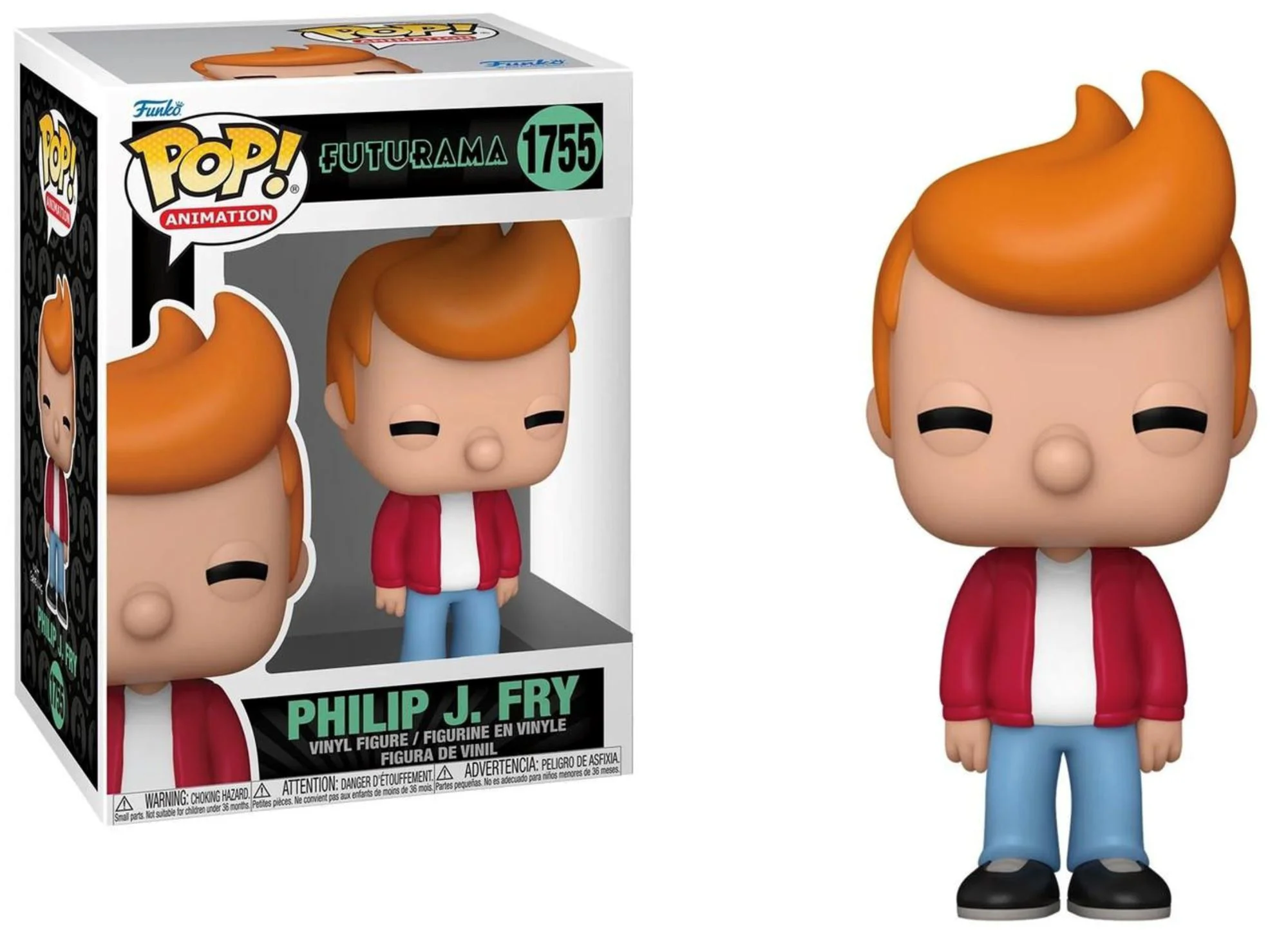 Figurina de colectie Funko Pop Philip J. Fry, 9 cm foto