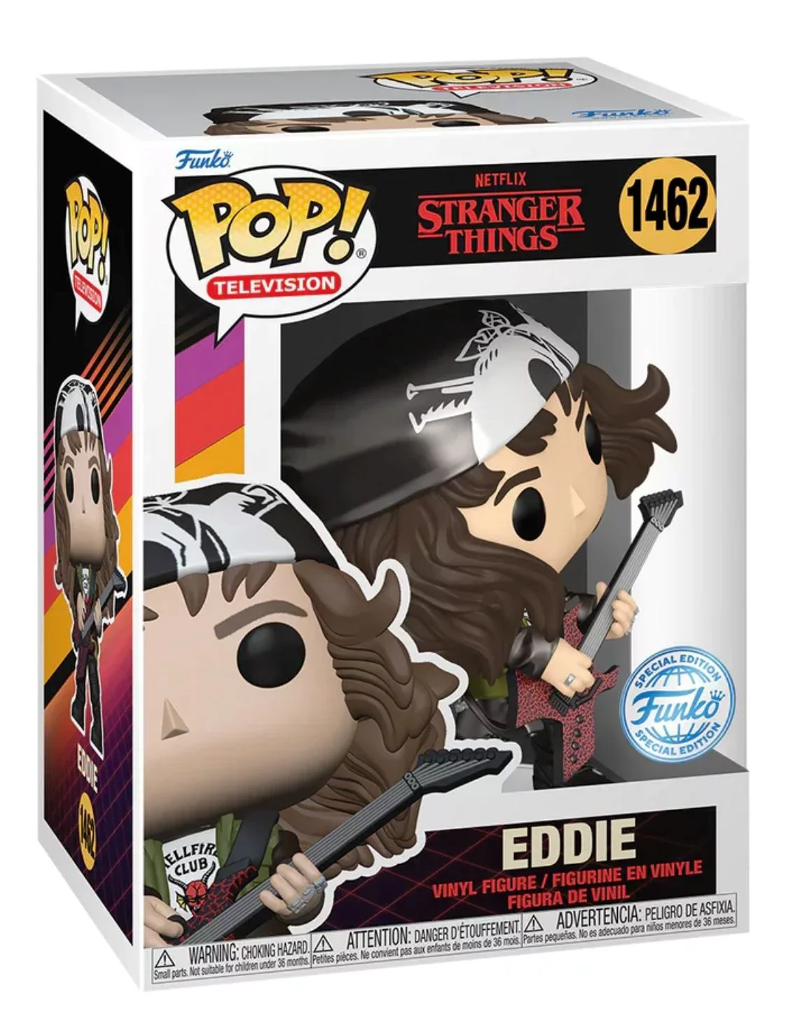 Figurina Funko Pop Eddie cu chitara, 9 cm foto
