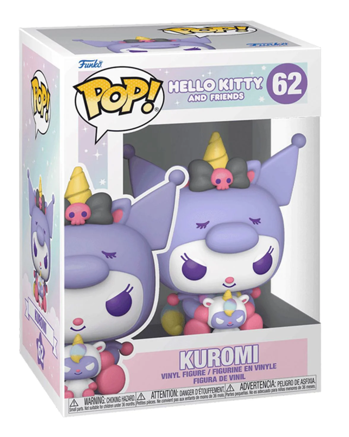 Figurina Funko Pop Kuromi Unicorn, 9 cm foto