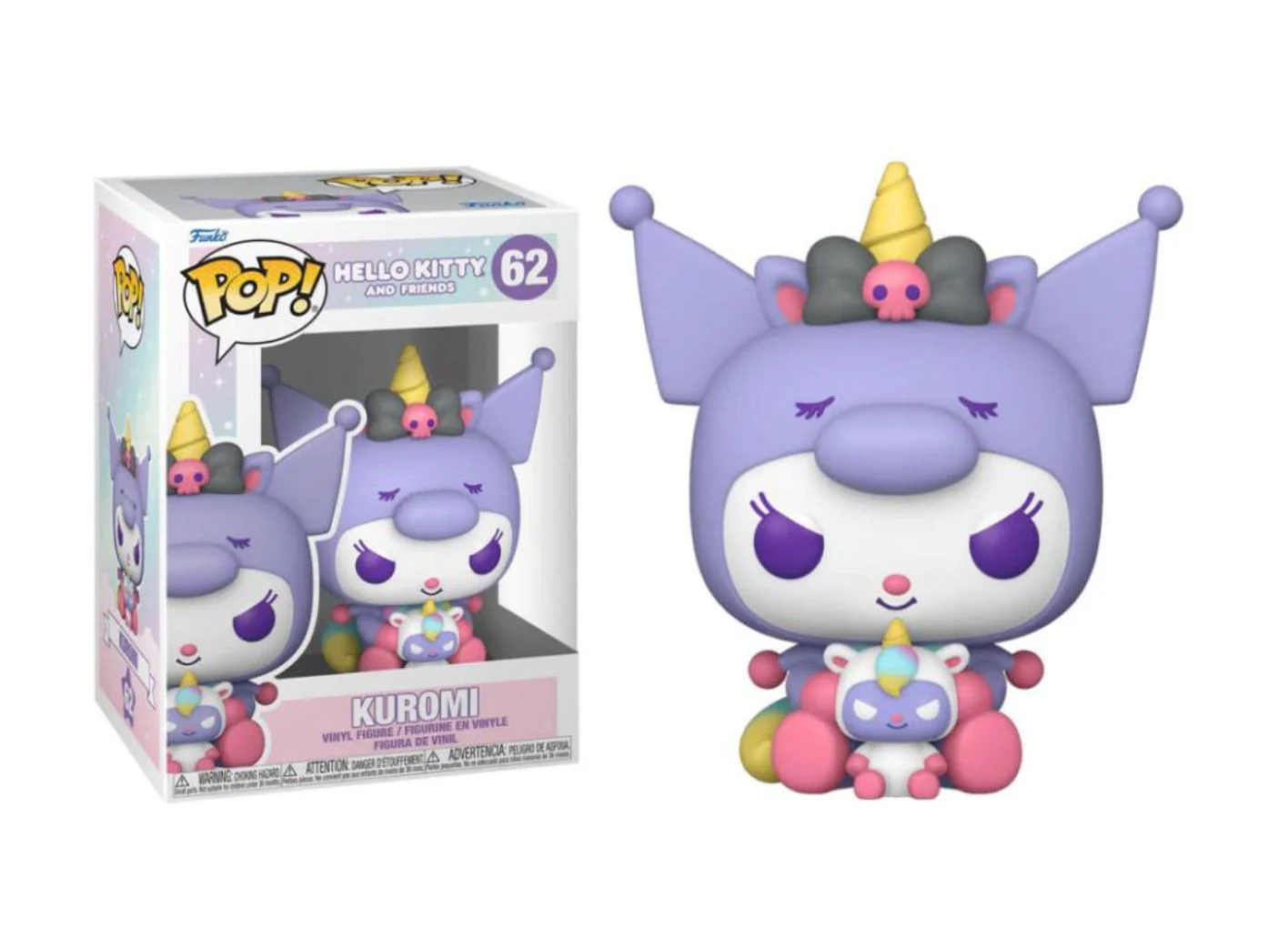 Figurina Funko Pop Kuromi Unicorn, 9 cm foto