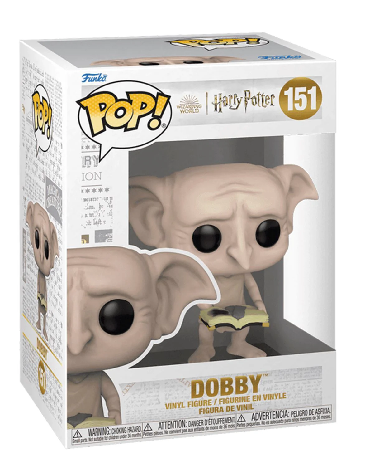 Figurina Funko Pop Dobby cu carte, 9 cm foto