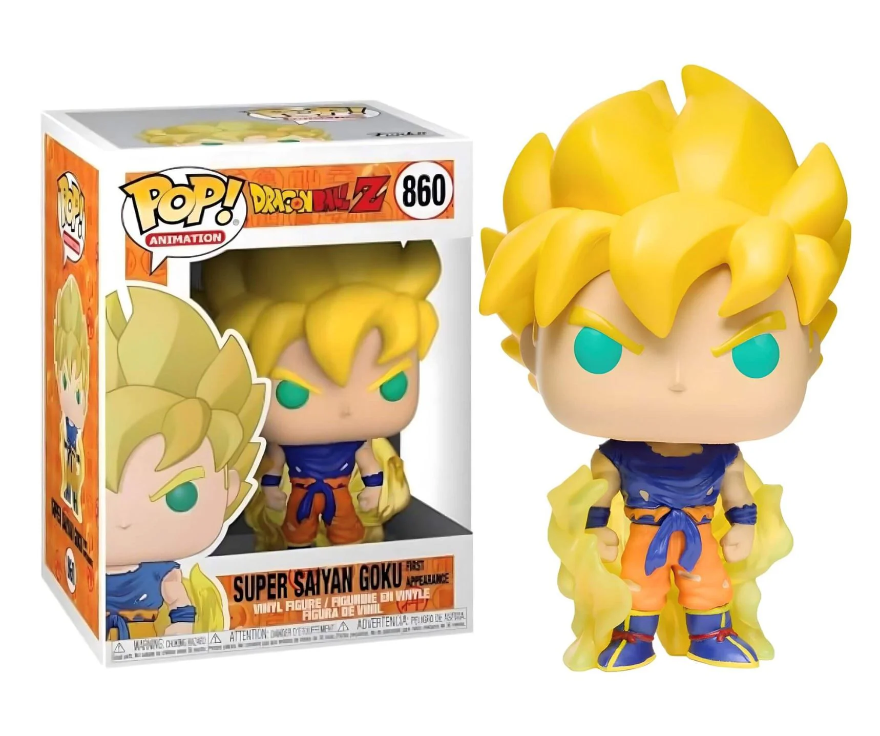 Figurina de colectie Funko Pop Super Saiyan Goku, 9 cm foto
