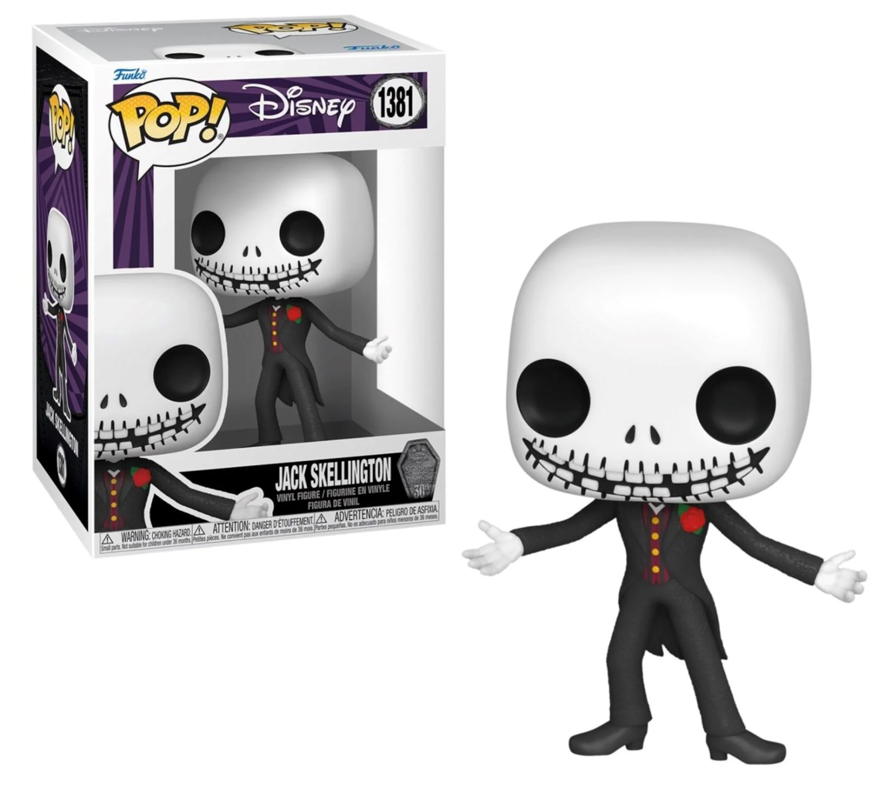 Figurina de colectie Funko Pop Jack Skellington, 9 cm foto
