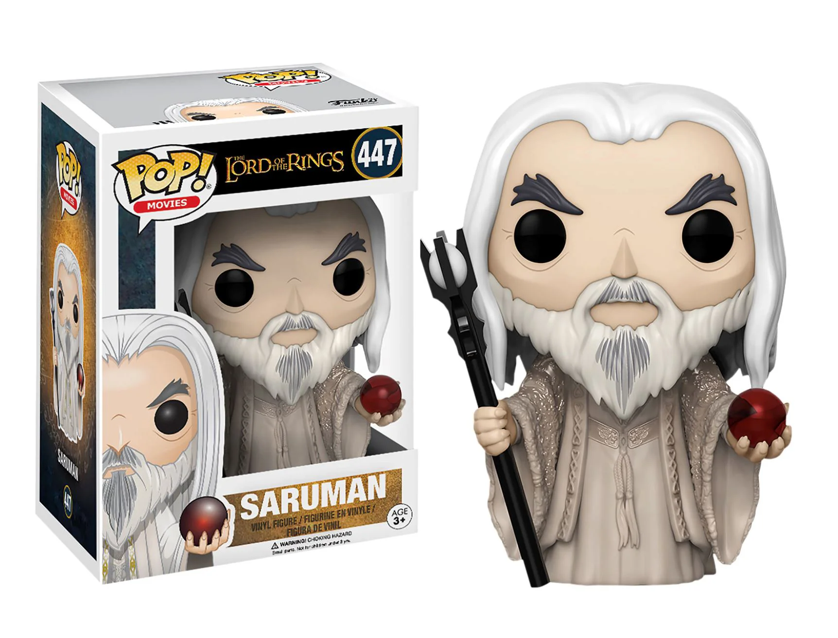 Figurina de colectie Funko Pop Saruman, 10 cm foto