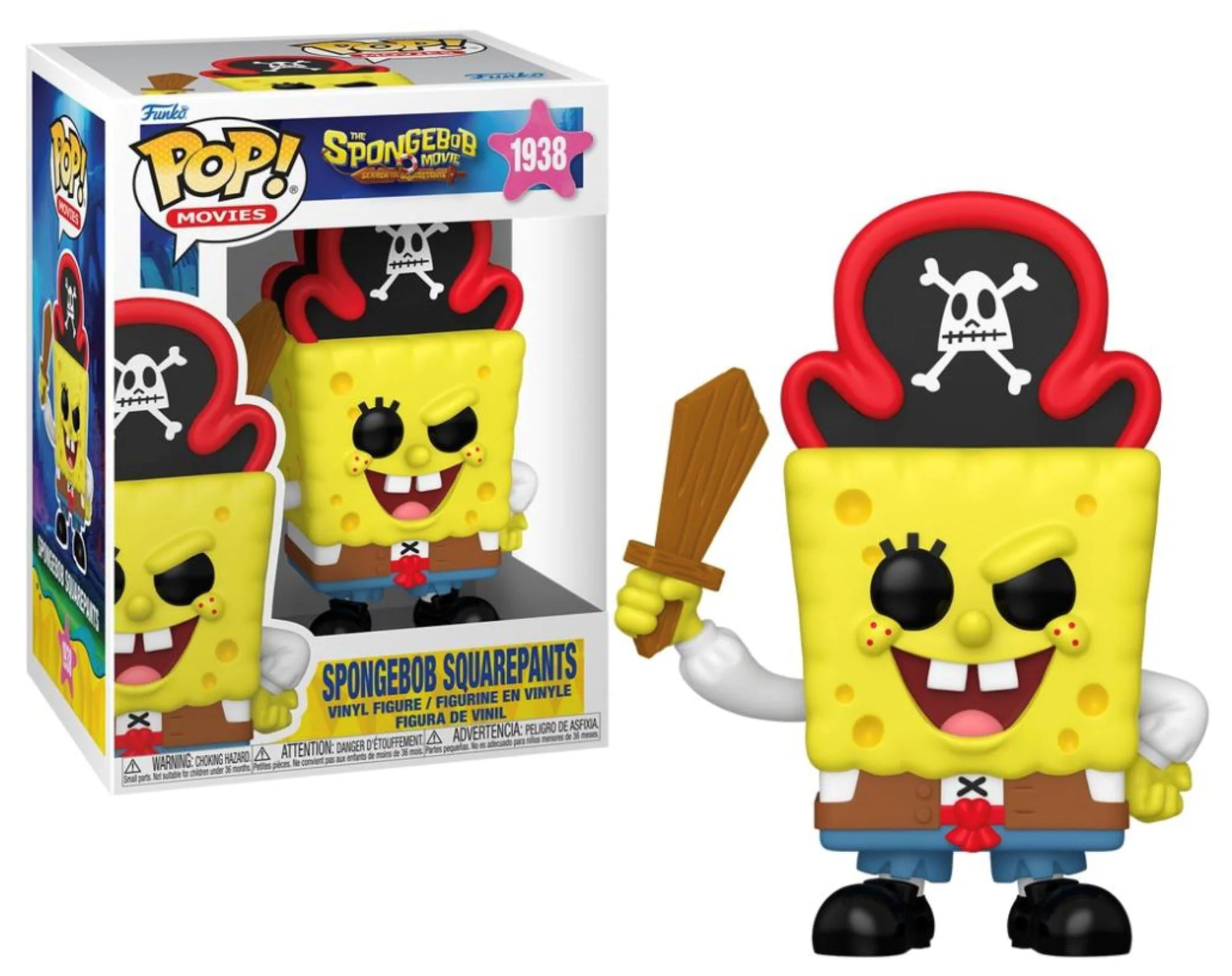 Figurina de colectie Funko Pop Pirate SpongeBob, 9 cm foto