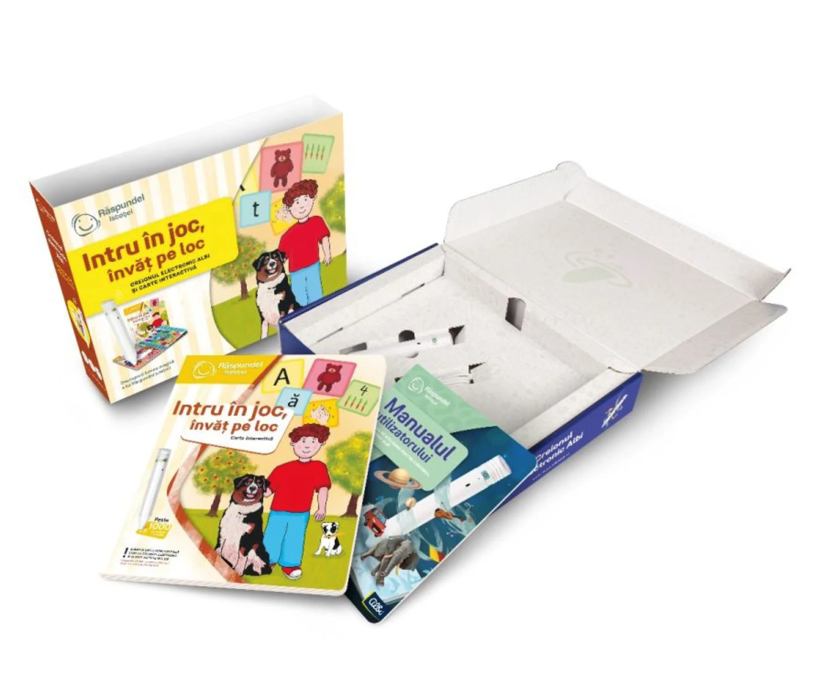 Set educativ Raspundel Istetel Intru in joc invat pe loc, creion si carte 2.0 foto