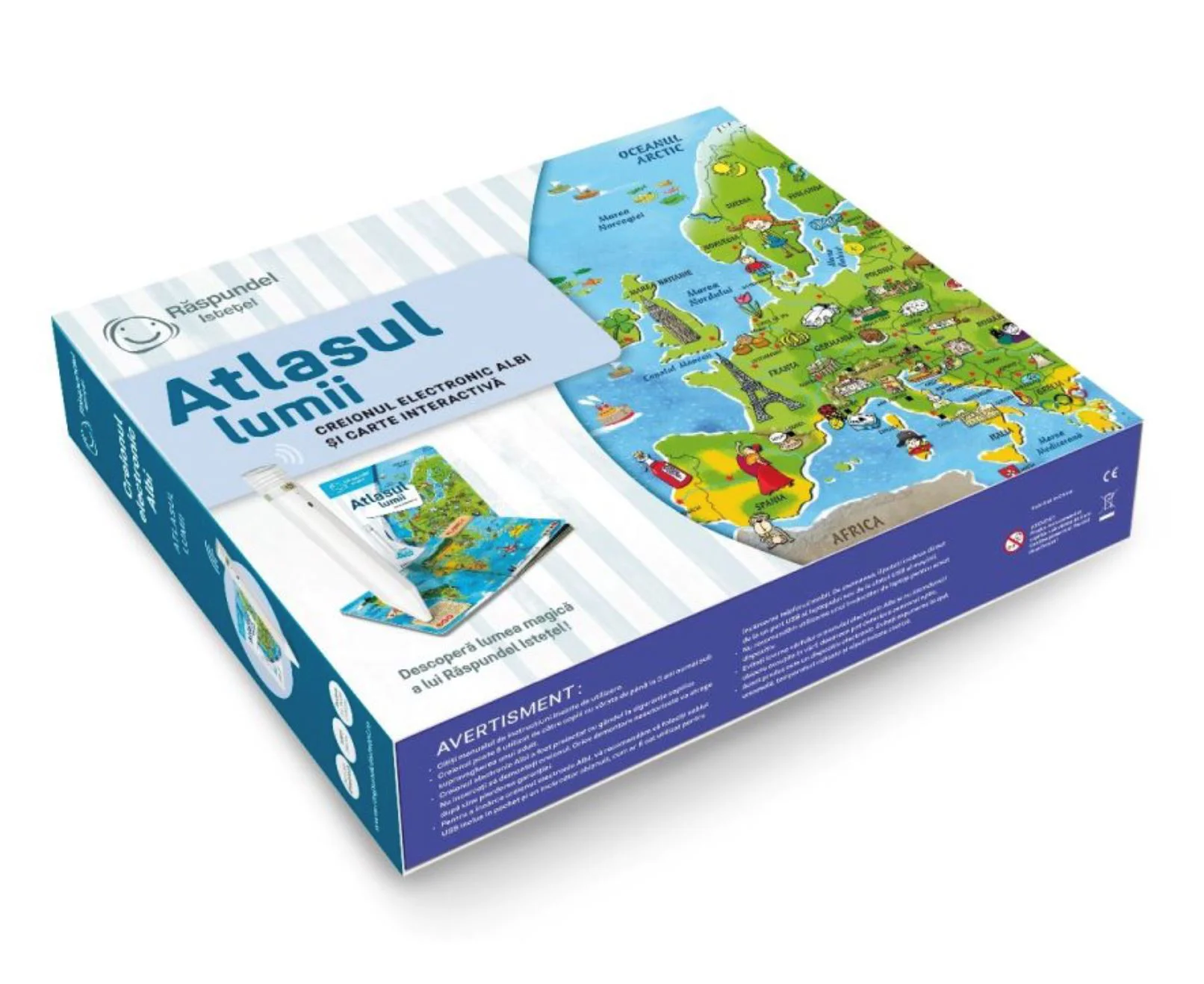 Set educational Raspundel Istetel, Atlasul lumii, creion si carte 2.0 foto