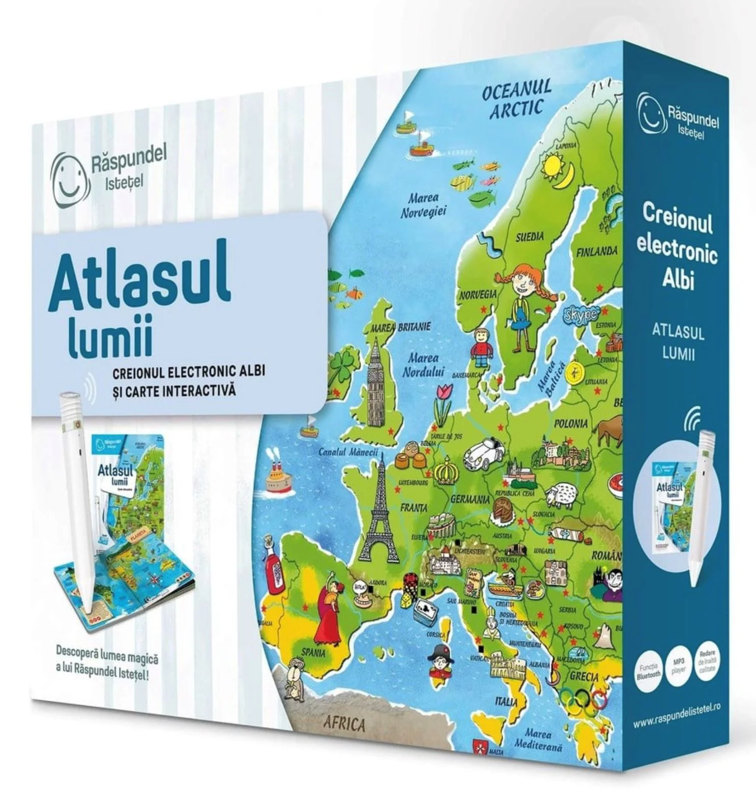 Set educational Raspundel Istetel, Atlasul lumii, creion si carte 2.0 foto