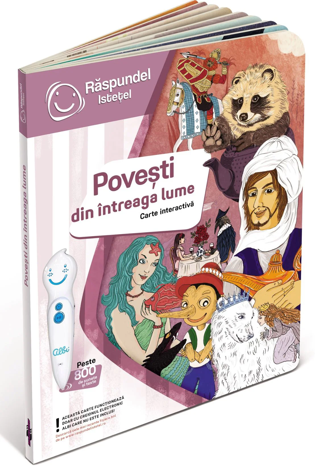 Обучающая книга Răspundel Istețel Сказки со всего мира foto