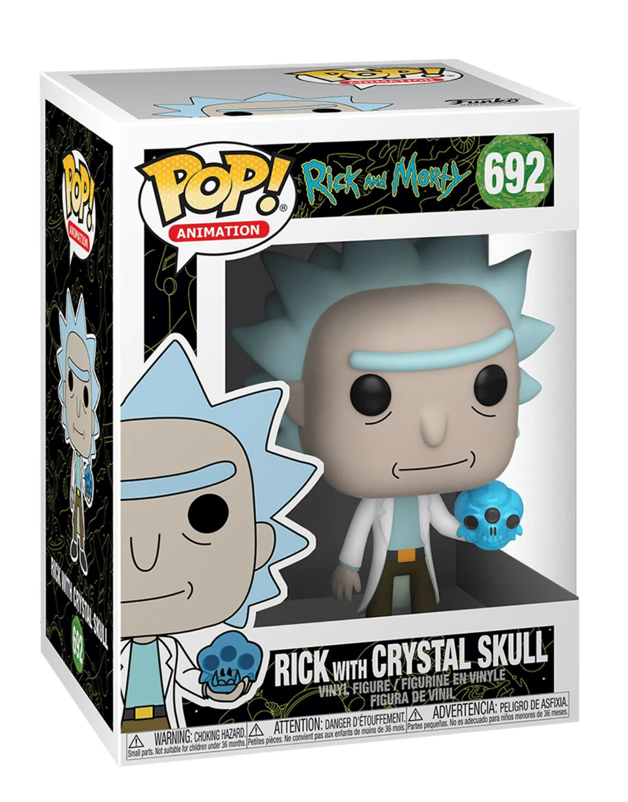 Figurina de colectie Funko Pop Rick cu craniu de cristal, 9 cm foto
