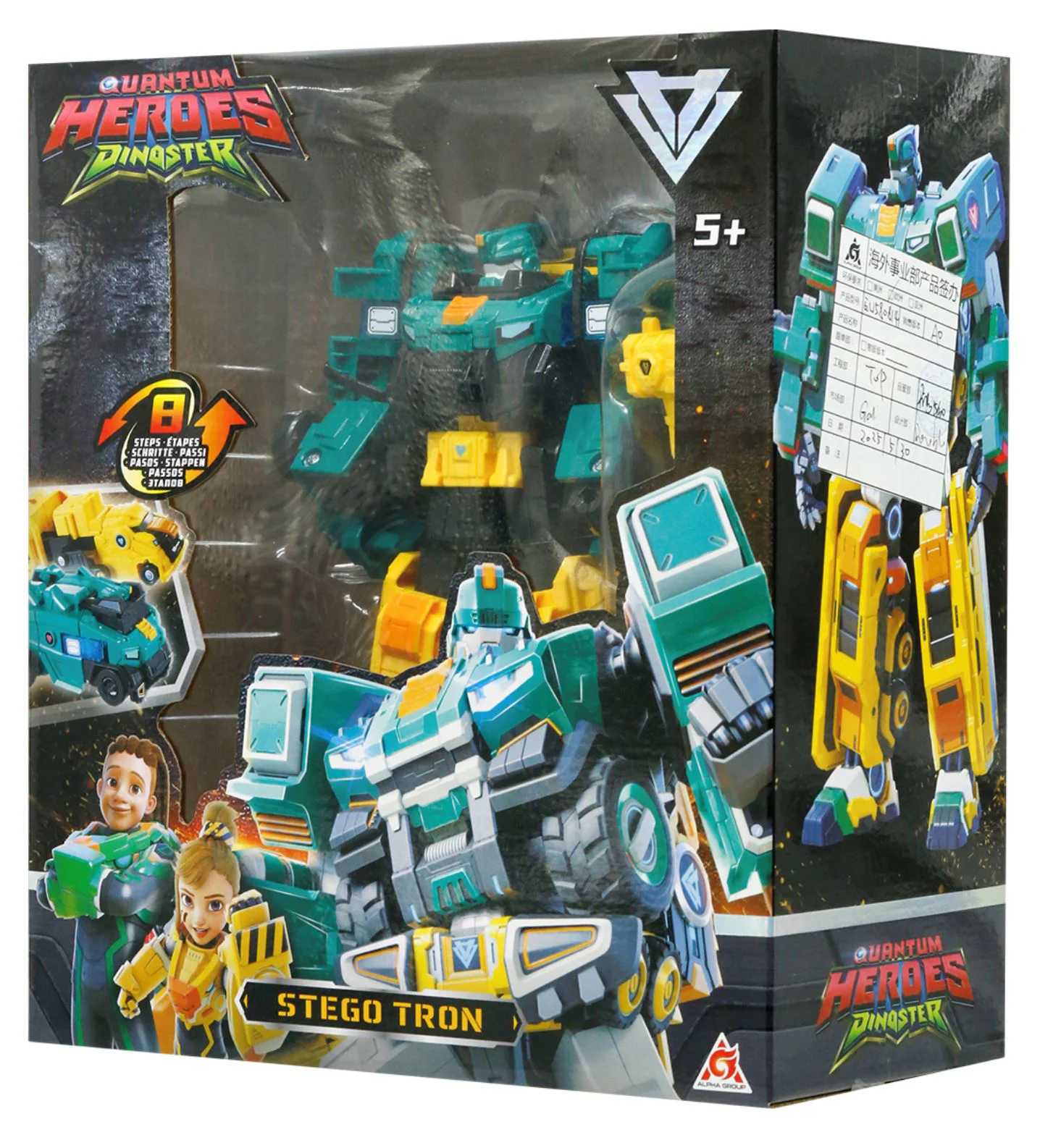 Robot transformer Dinoster Stego Tron, 19 cm foto