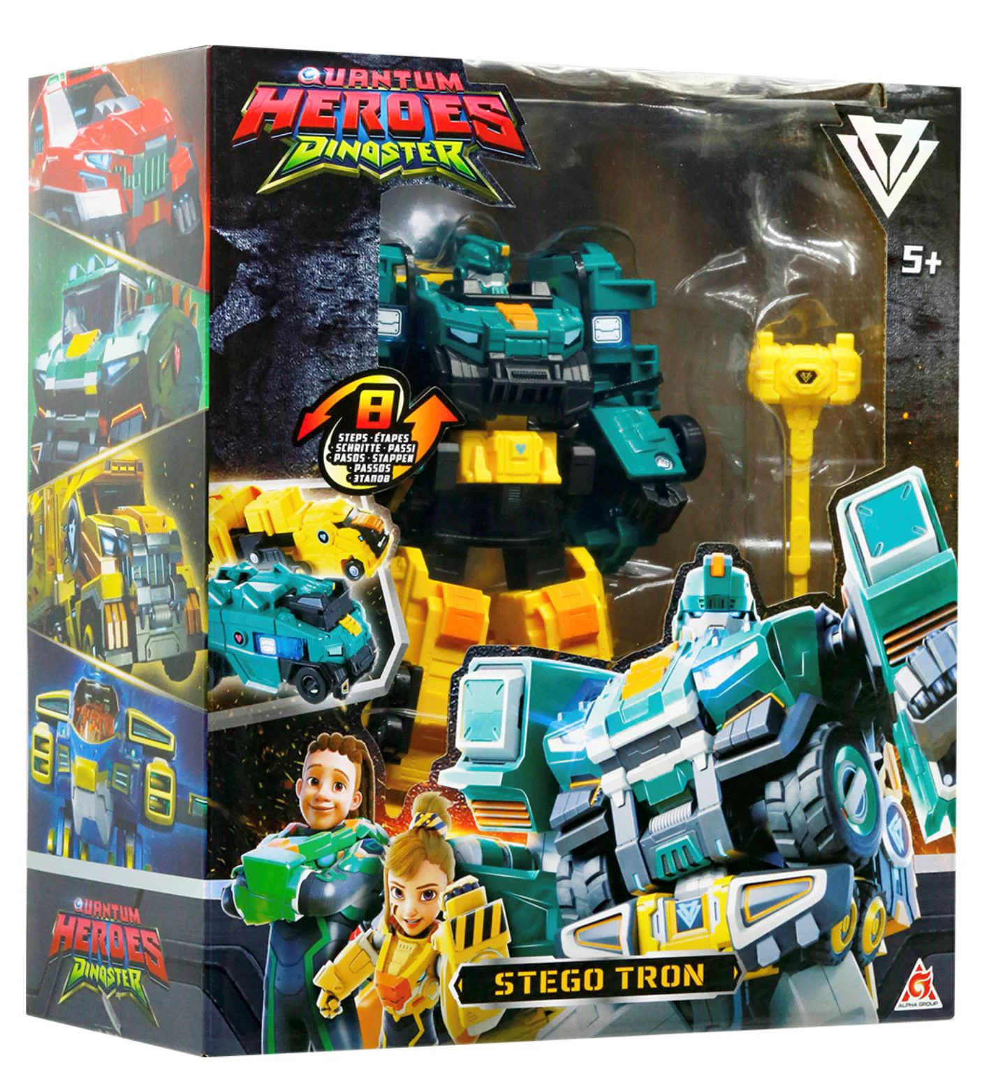 Robot transformer Dinoster Stego Tron, 19 cm foto