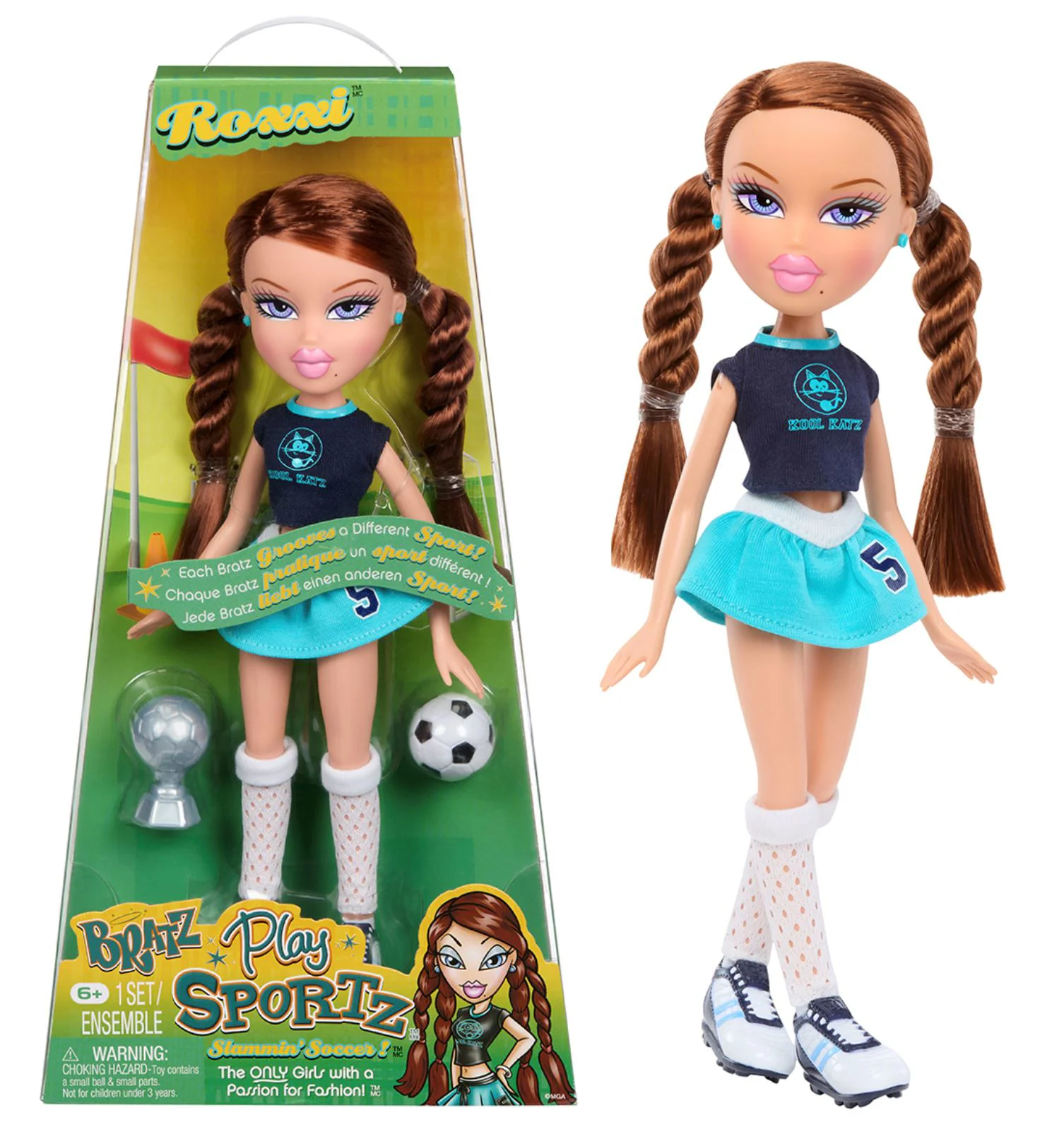 Кукла Bratz Рокси футболистка с аксессуарами, 29 см foto