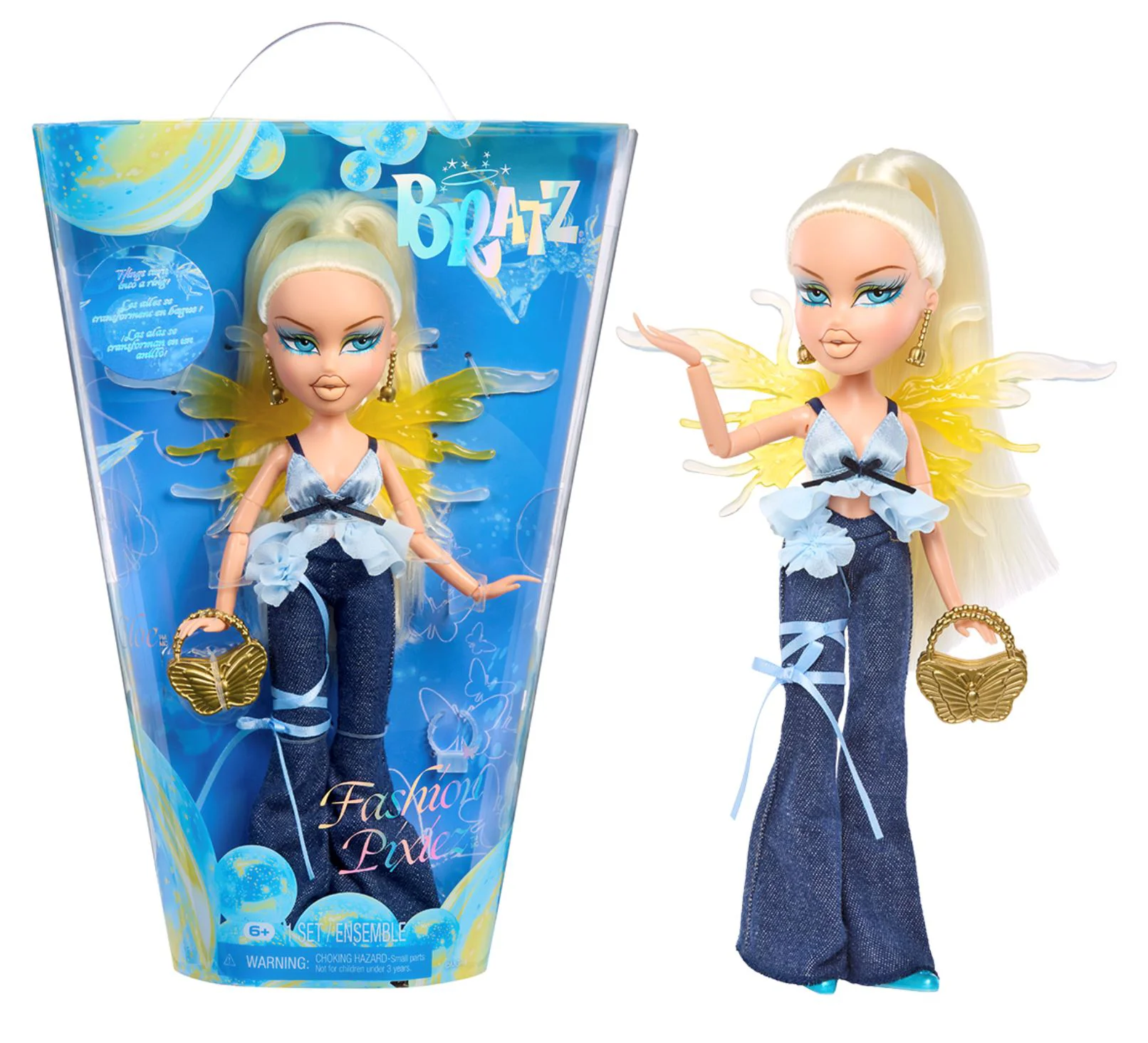 Papusa Bratz Cloe cu accesorii, Fashion Pixiez, 25 cm foto