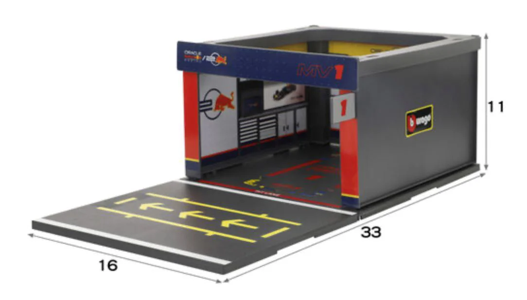 Set de joaca Bburago Pit Pass Oracle Red Bull Racing, 1:43 foto