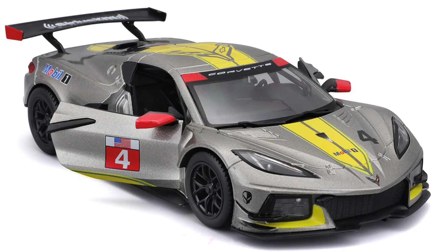 Macheta auto Bburago Chevrolet Corvette C8.R, 1:24 foto