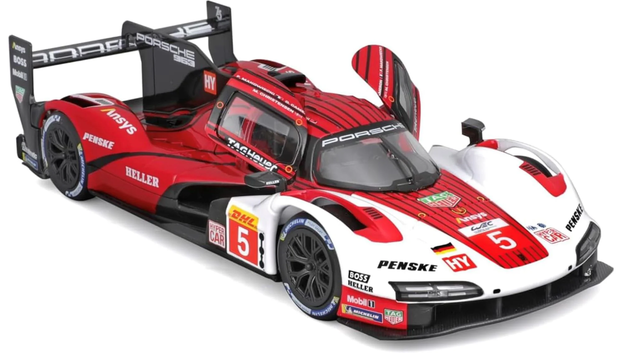 Модель автомобиля Bburago Porsche 963, 1:24 foto