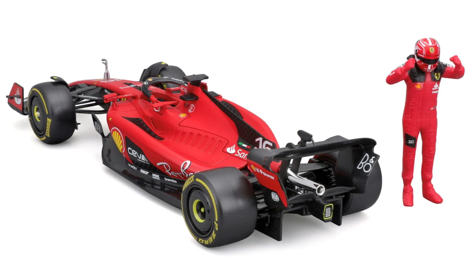 Модель автомобиля Bburago Ferrari SF-23 с фигуркой, 1:24 foto