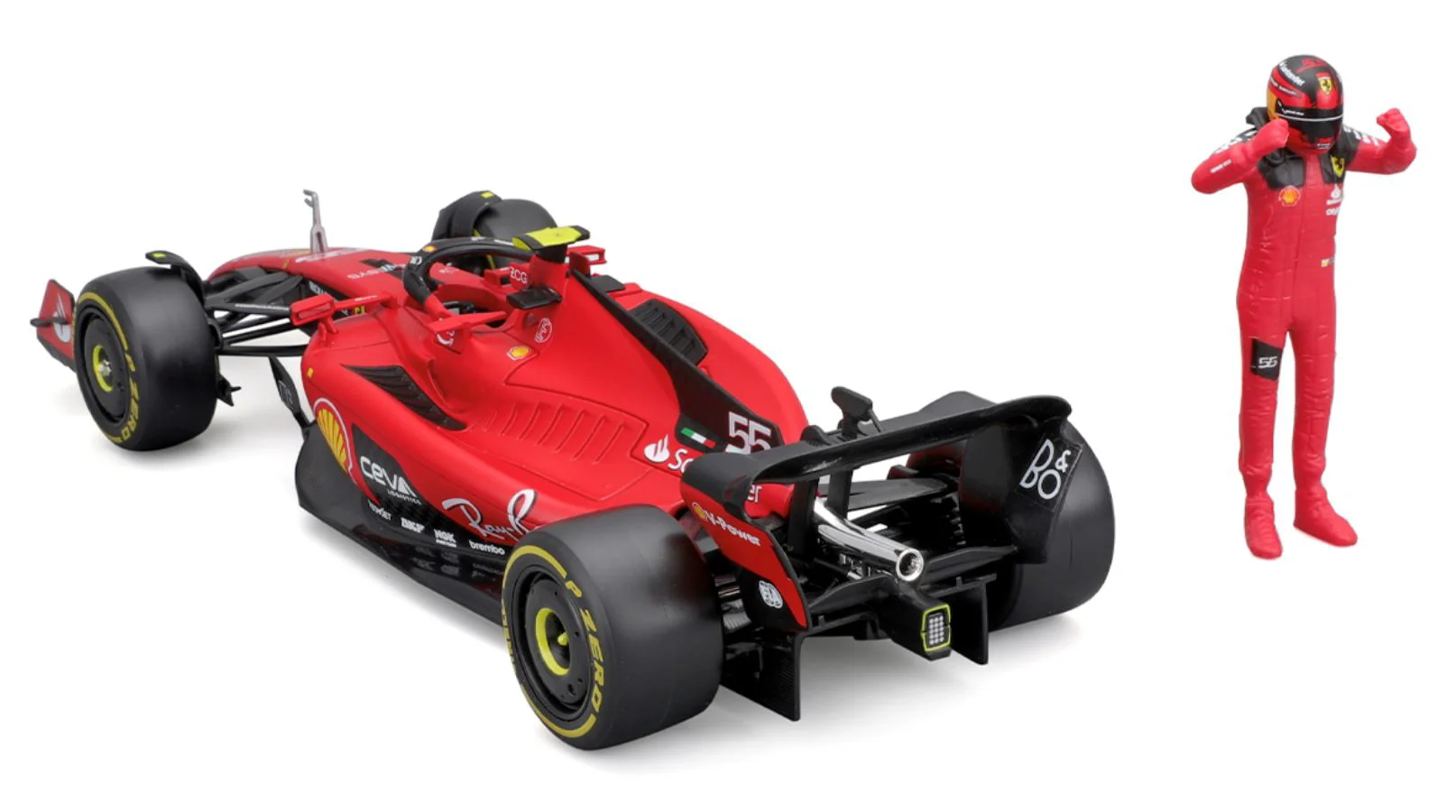 Модель автомобиля Bburago Ferrari SF-23 с фигуркой, 1:24 foto