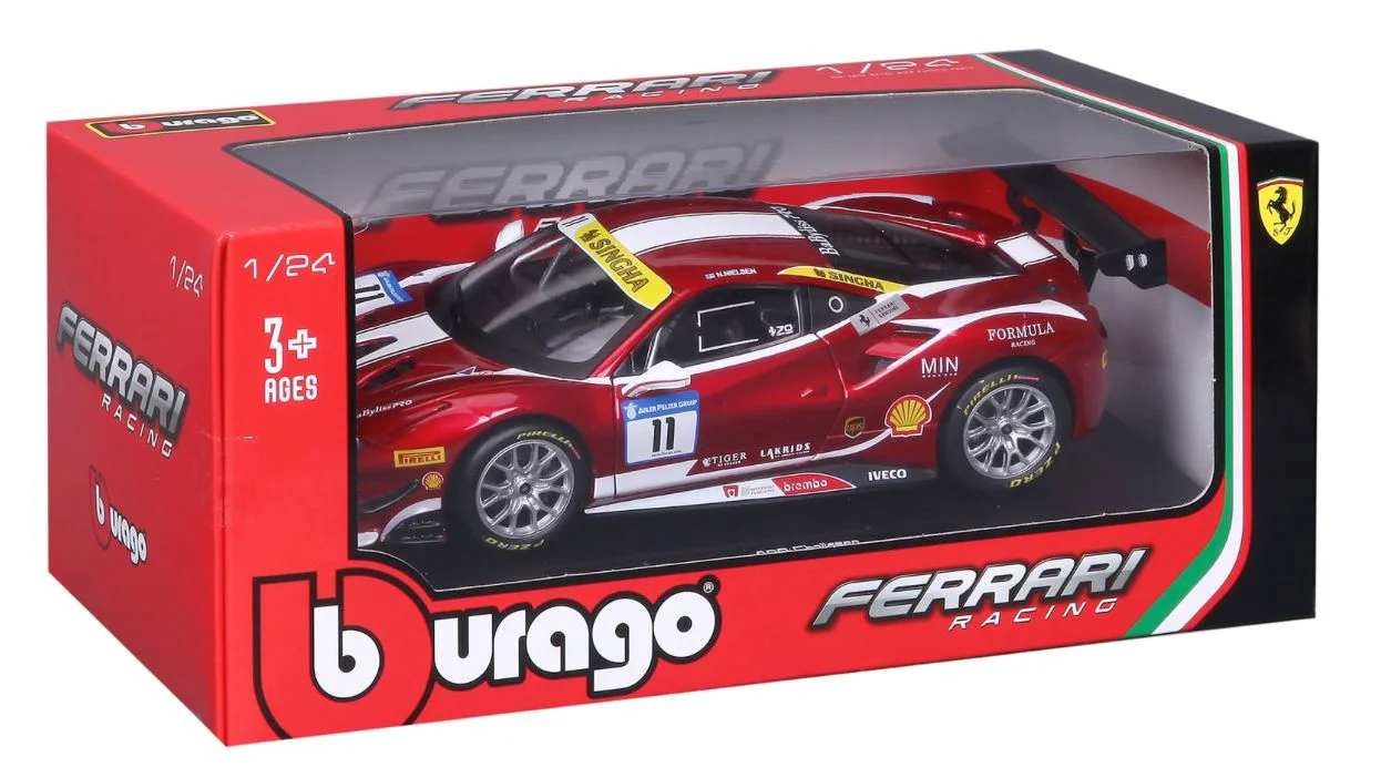 Модель автомобиля Bburago Ferrari 488 Challenge, 1:24 foto