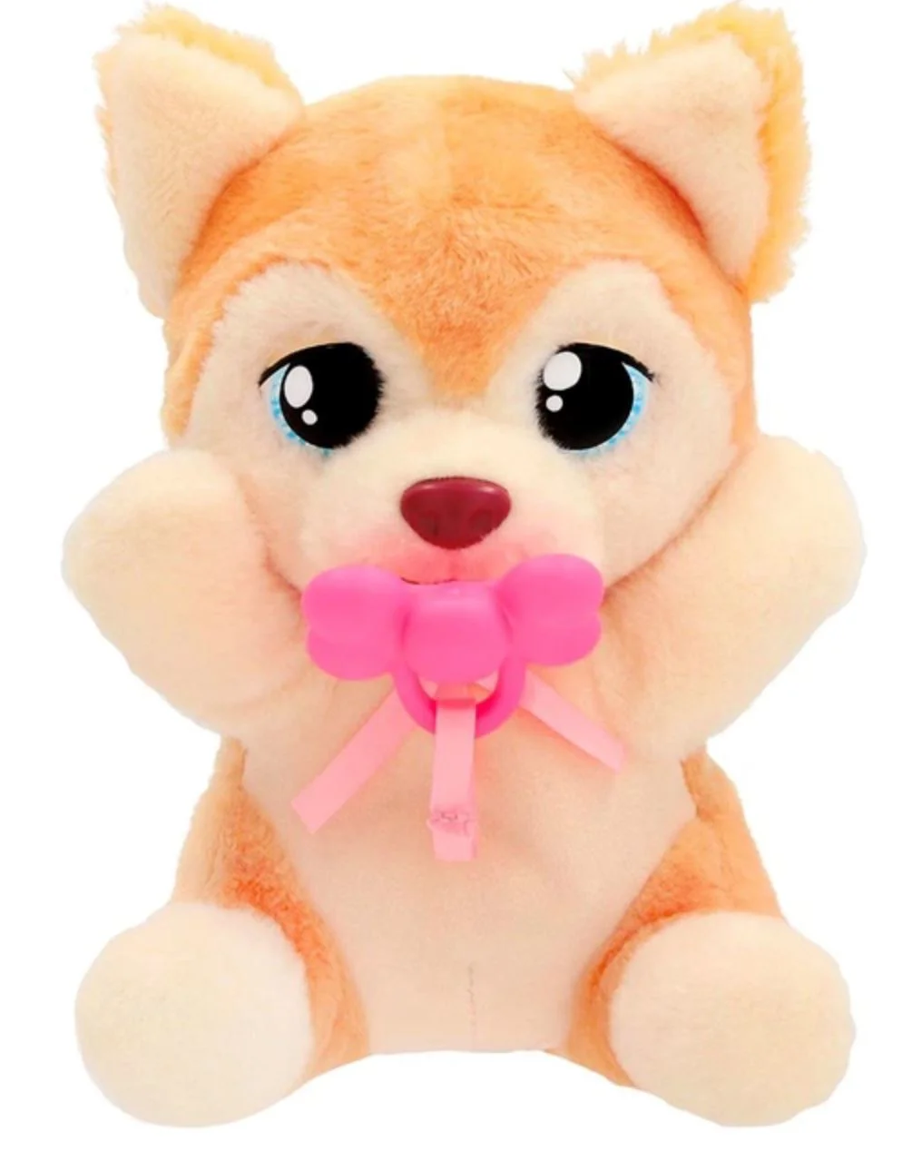 Мягкая игрушка Baby Paws Щенок Померанский Шпиц в сумочке, 17,8 см foto