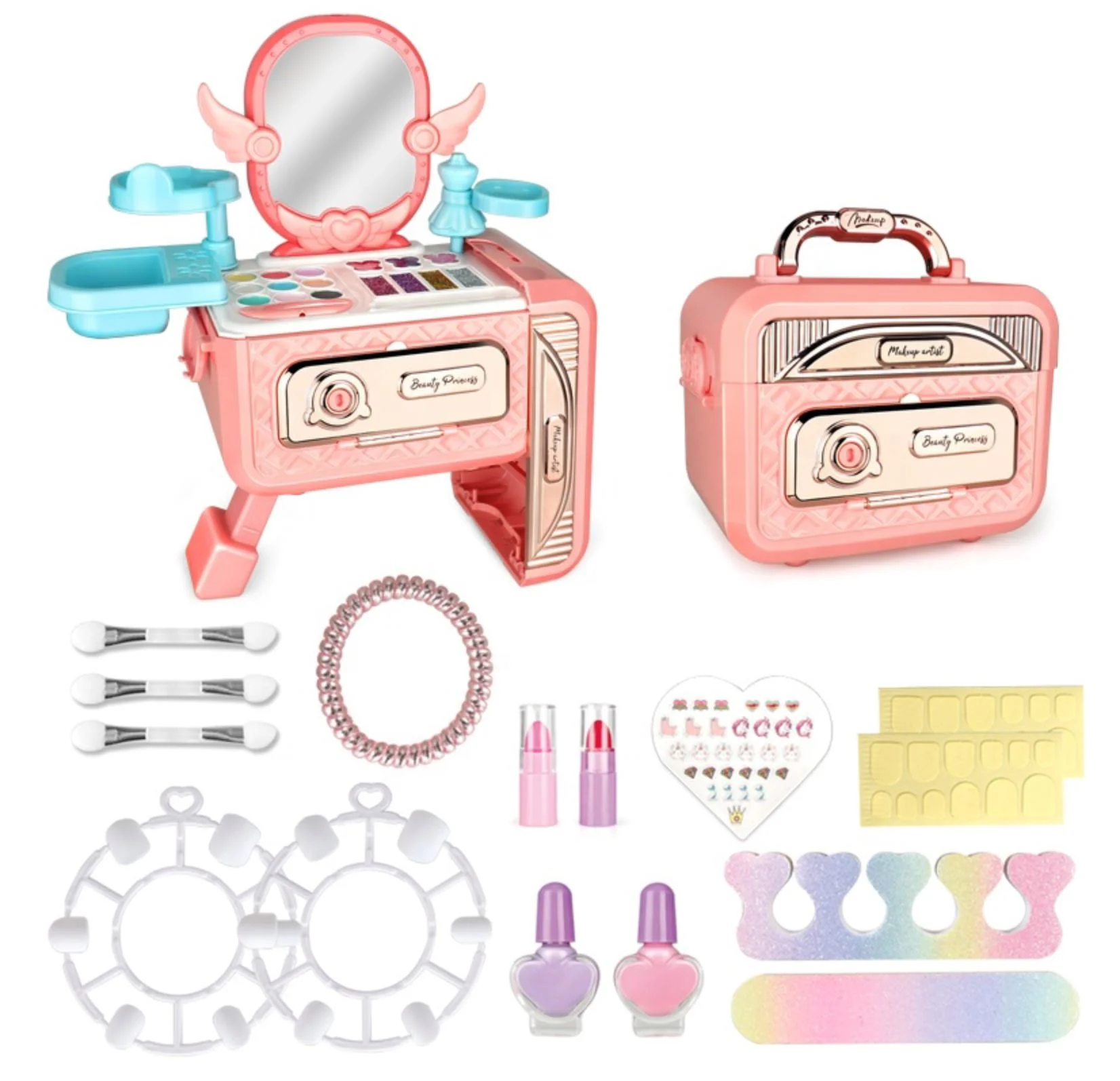 Set de cosmetice Zyra Toys Masuta cu gentuta si produse de machiaj foto