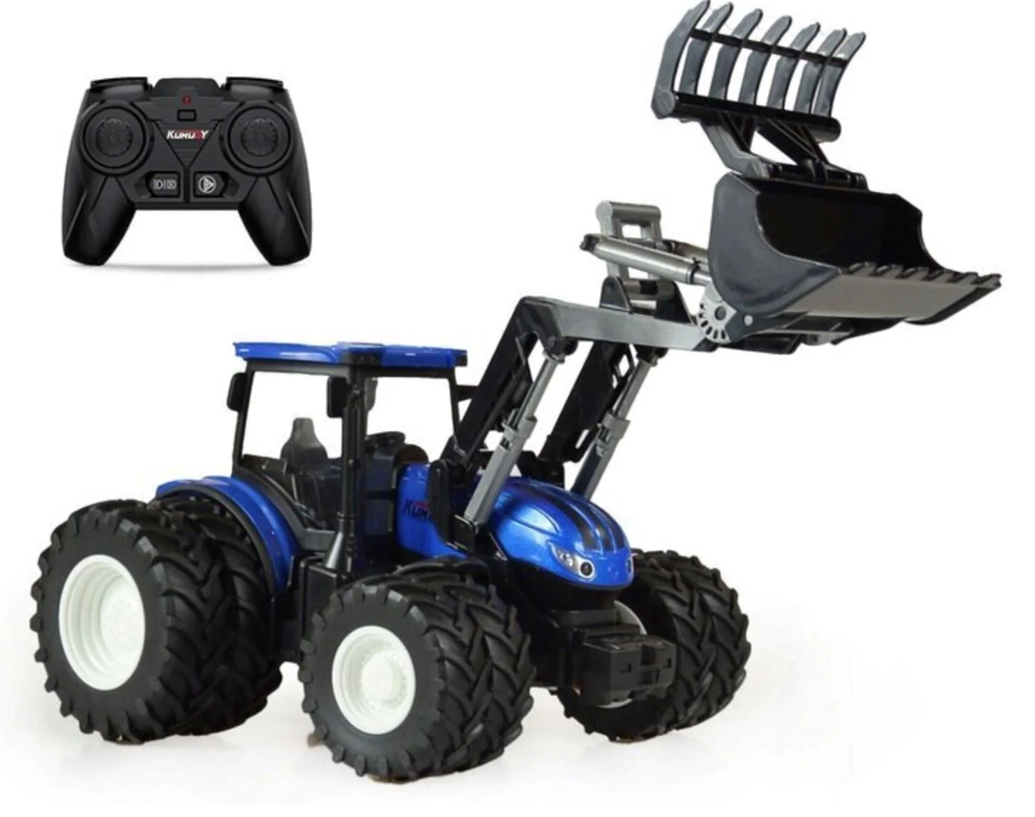 Masina cu telecomanda Essa Toys Tractor cu dispozitiv de ridicare frontal, 1:24 foto