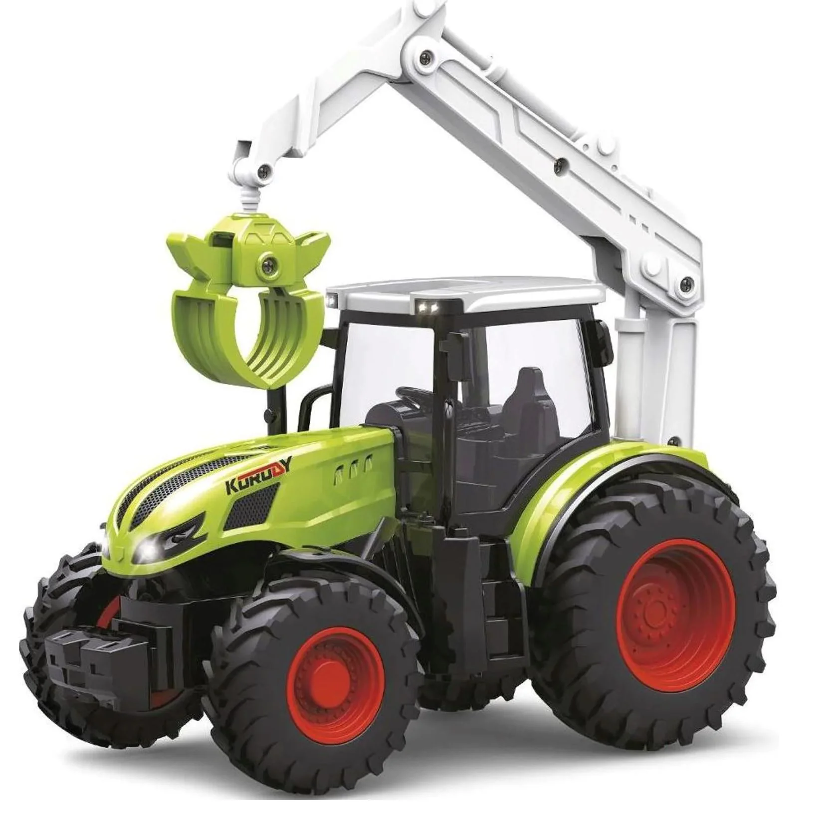 Masina cu telecomanda Essa Toys Tractor cu dispozitiv de apucare si lumini, 1:24 foto