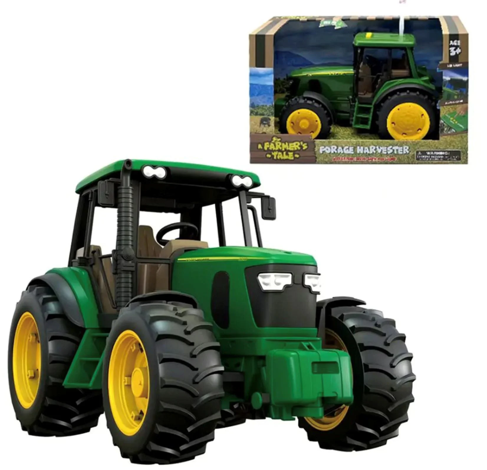 Машинка Essa Toys Трактор со звуком и подсветкой foto